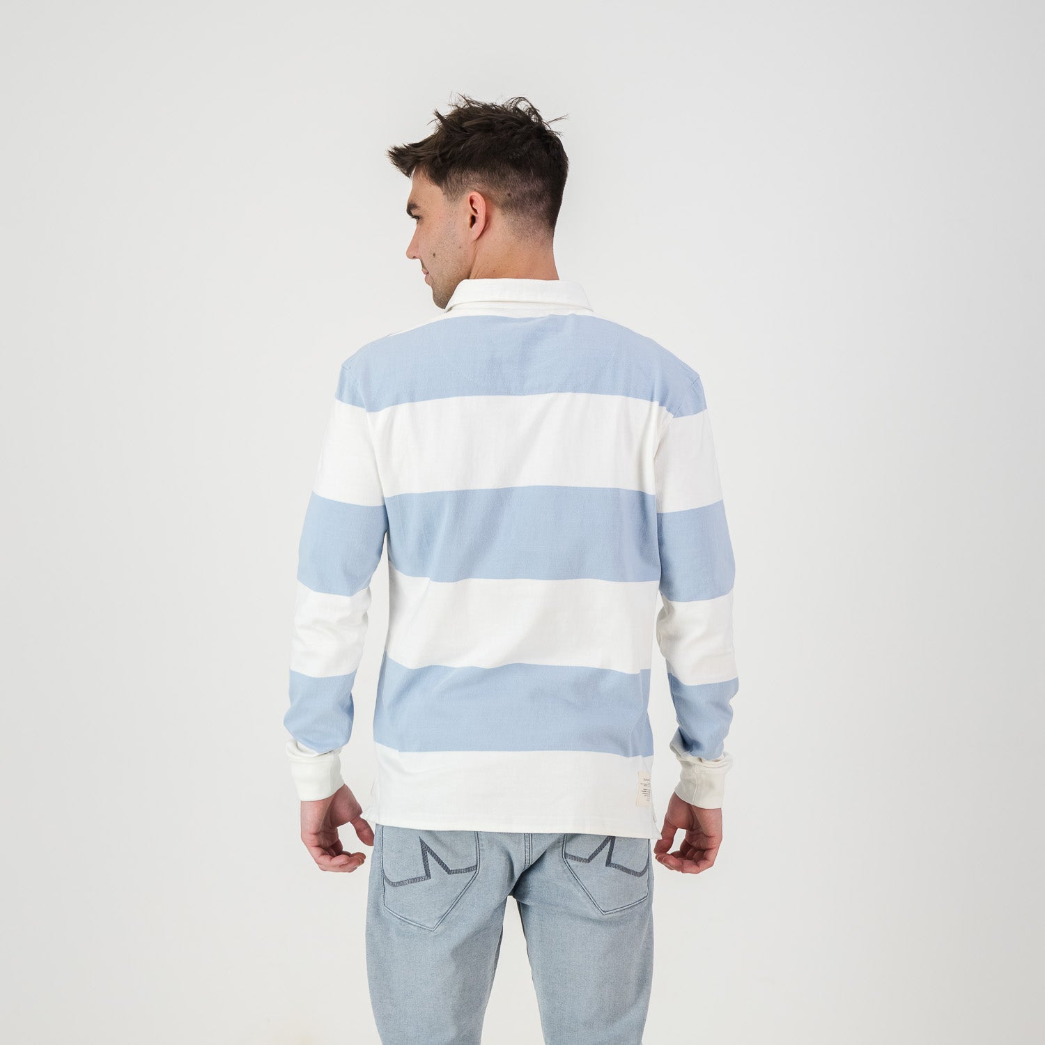 Old School 12X12 YD LS Rugby Jersey - Cloud Dancer - Old School