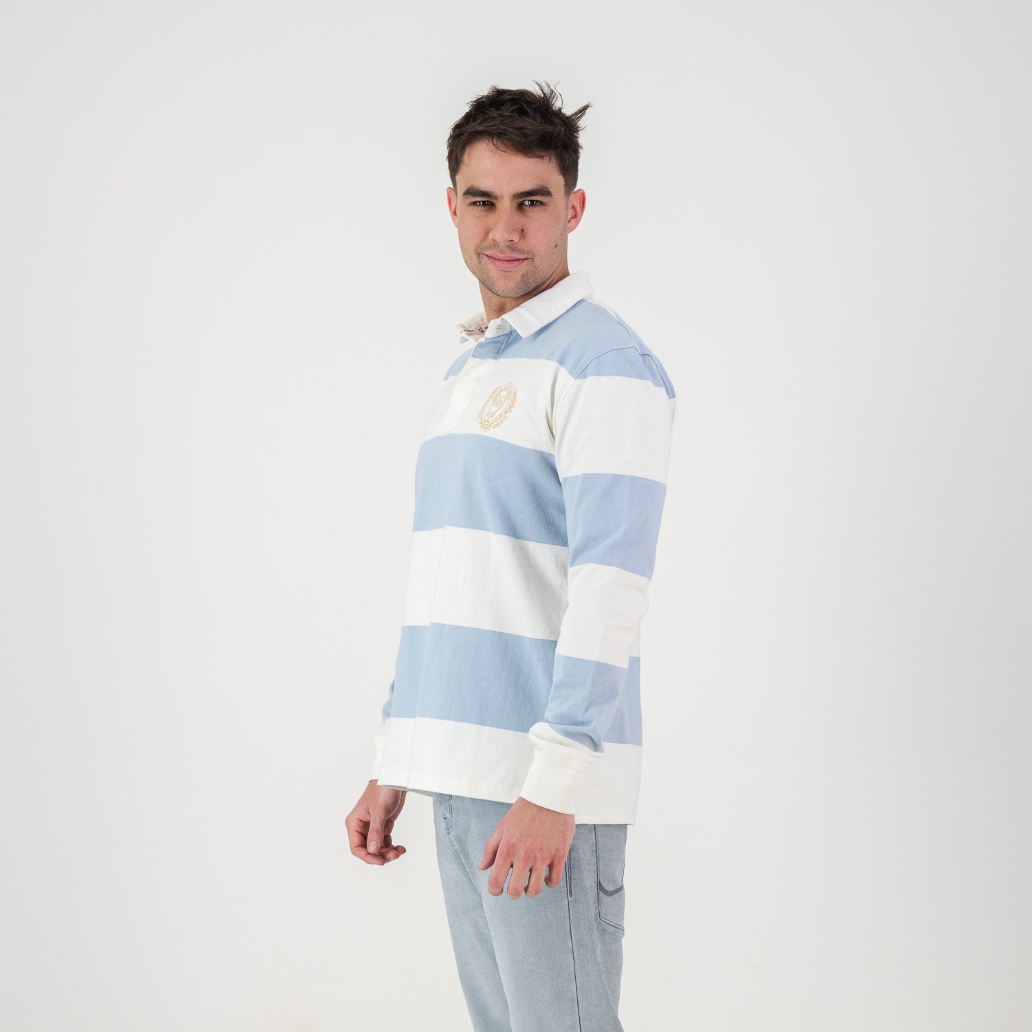Old School 12X12 YD LS Rugby Jersey - Cloud Dancer - Old School