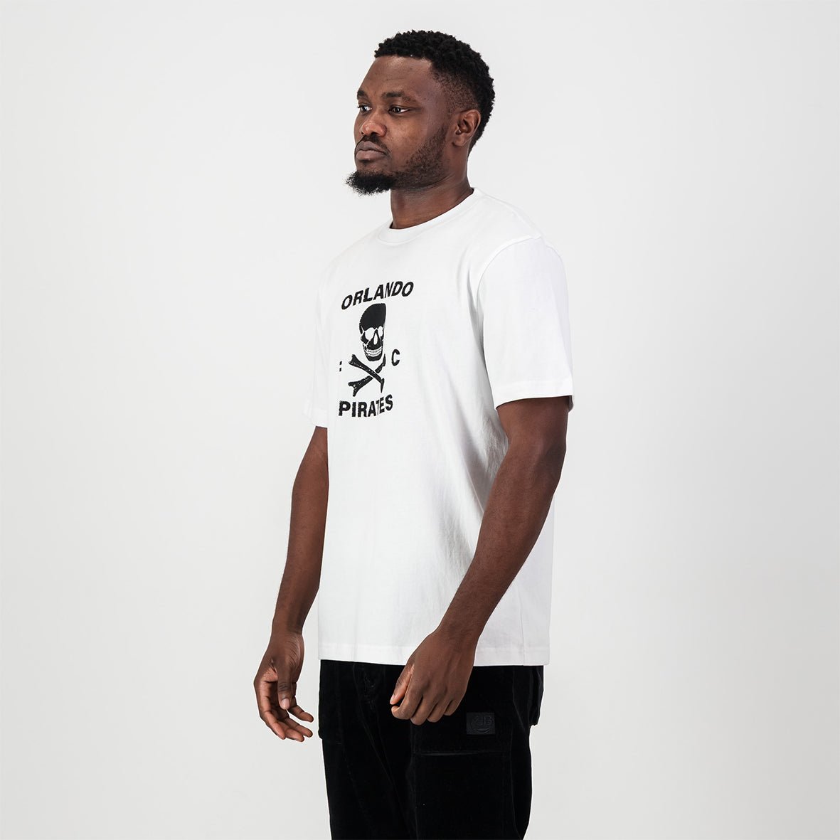 Orlando Pirates Graphic Regular Crew Tee - White - Old School