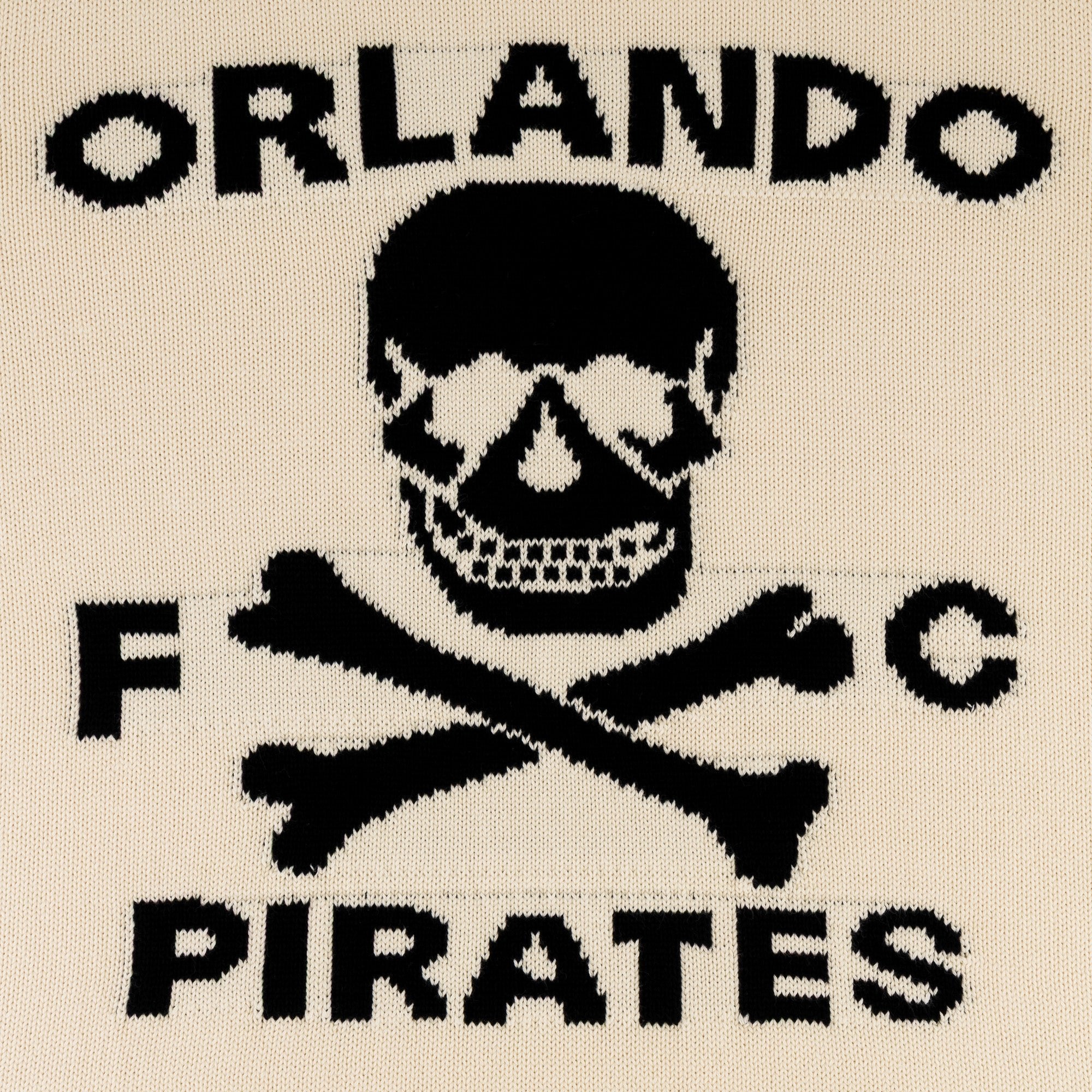 Orlando Pirates Xbone Crew Knit LS Jersey - Ivory - Old School