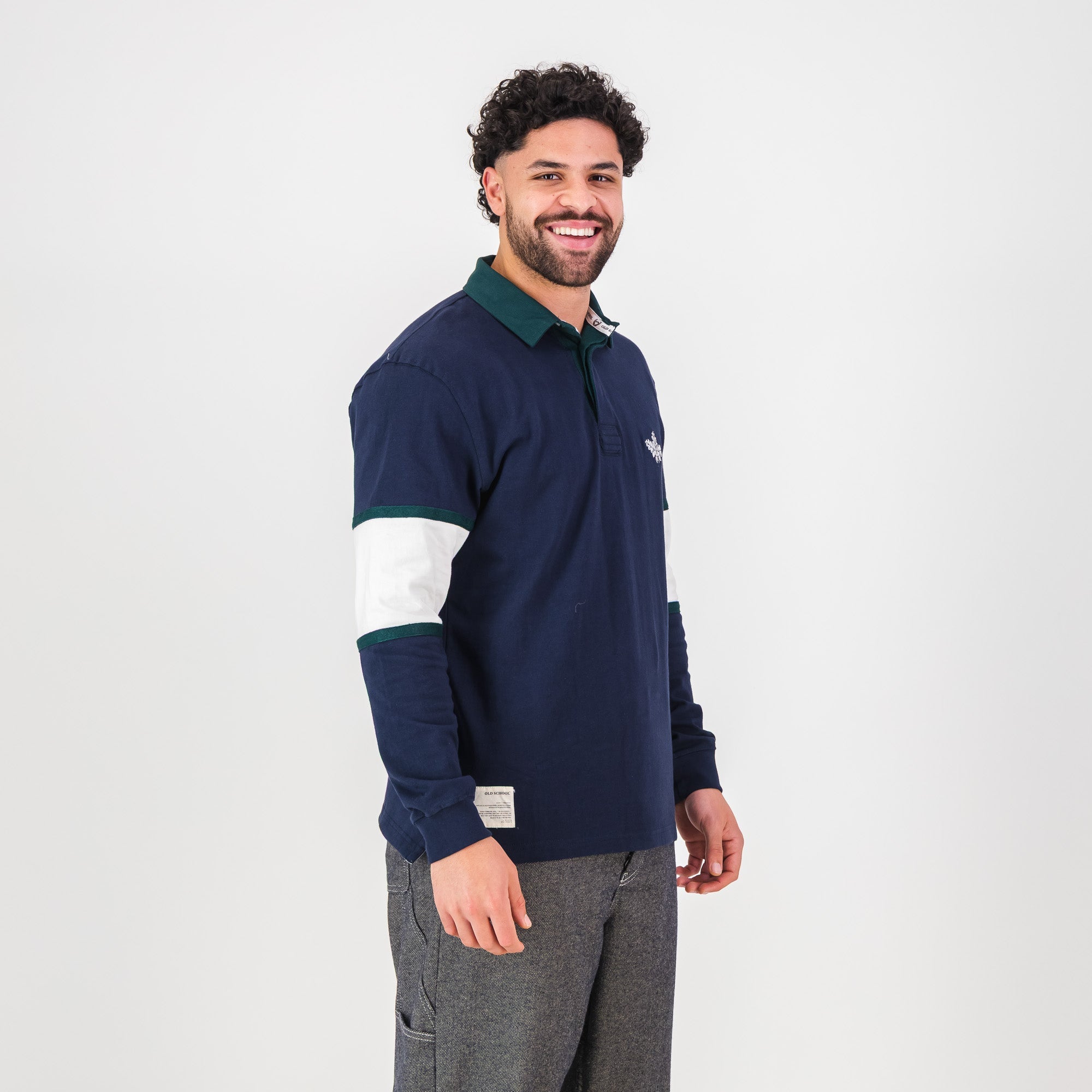 Schools Oakhill LS Rugby Jersey - Navy - Old School