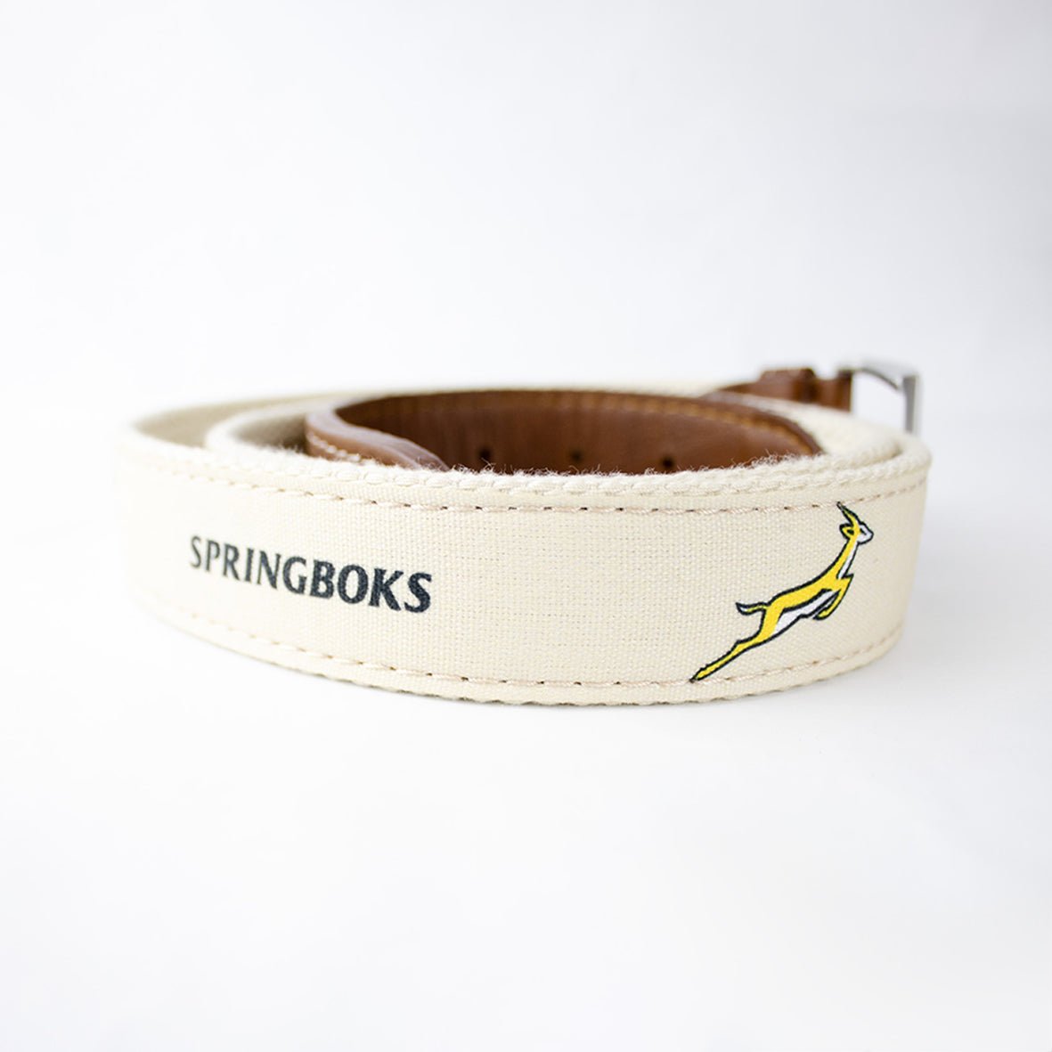 Springboks Golf Belt - Ivory - Old School