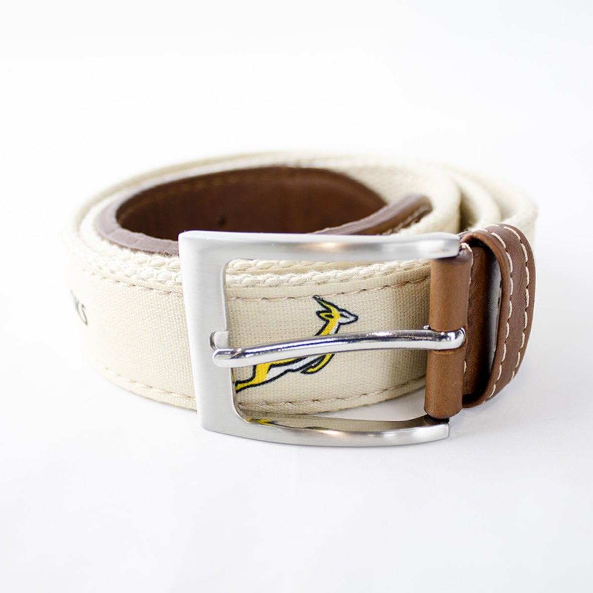 Springboks Golf Belt - Ivory - Old School