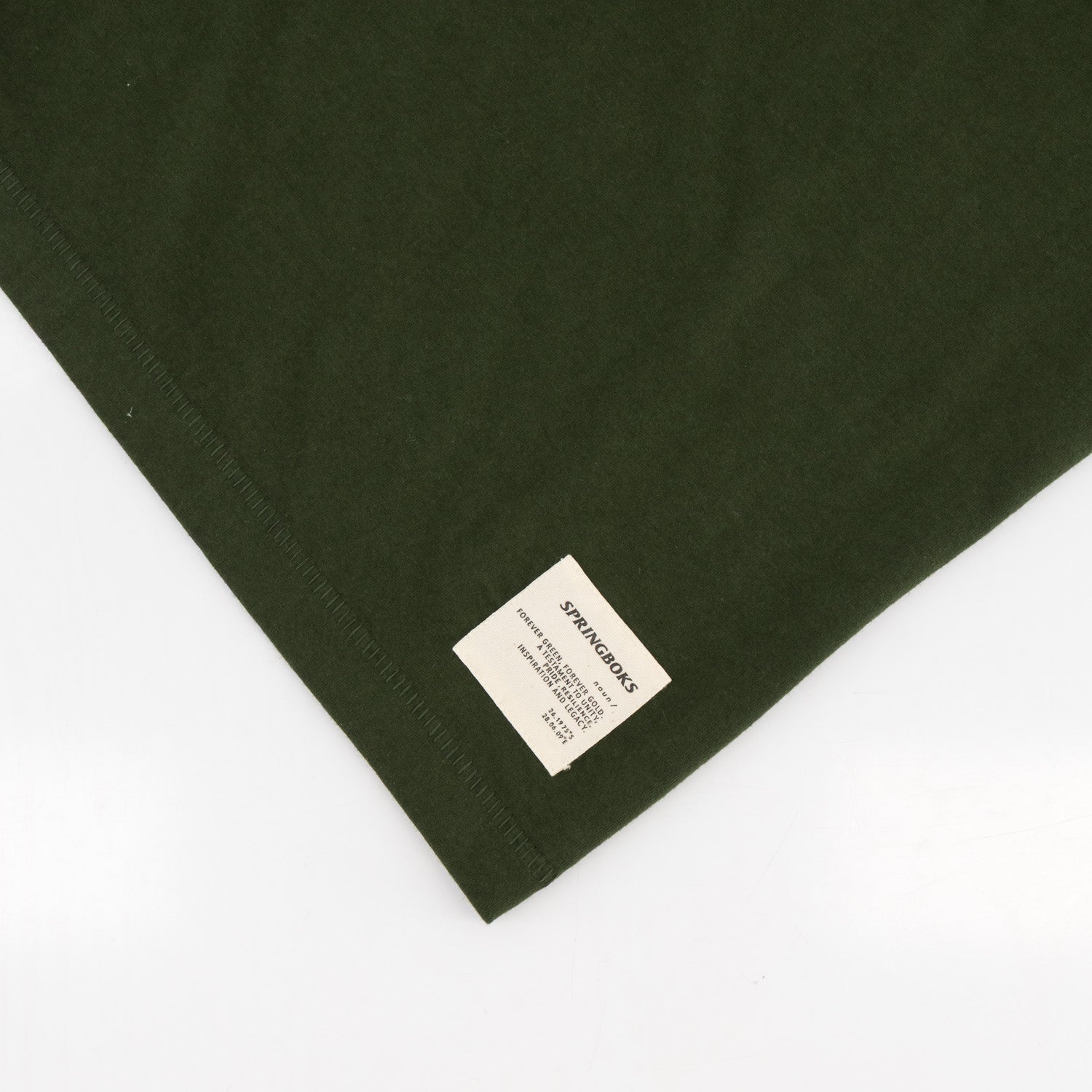 Springboks SML EMB Bok Regular Crew Tee - OS Green - Old School