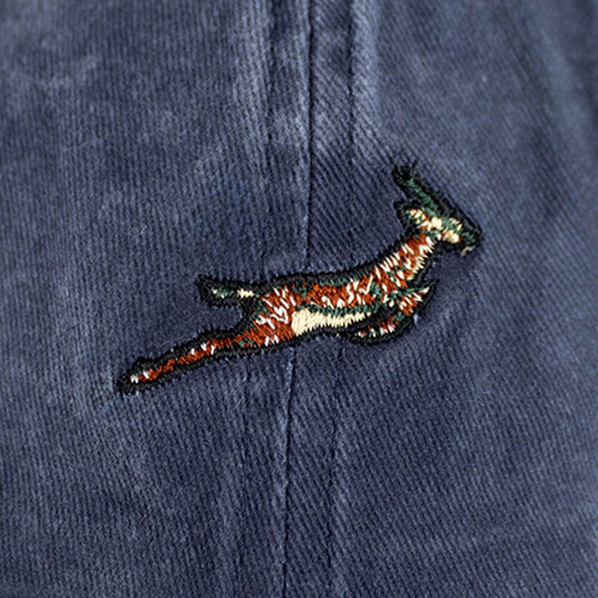 Springboks Winter Pop Badge Dad Cap - Navy - Old School