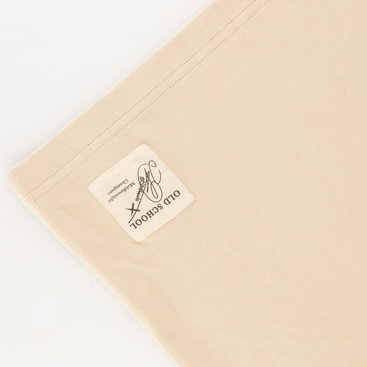 Stillknocks Small Logo Boxy Crew Tee - Ivory - Old School
