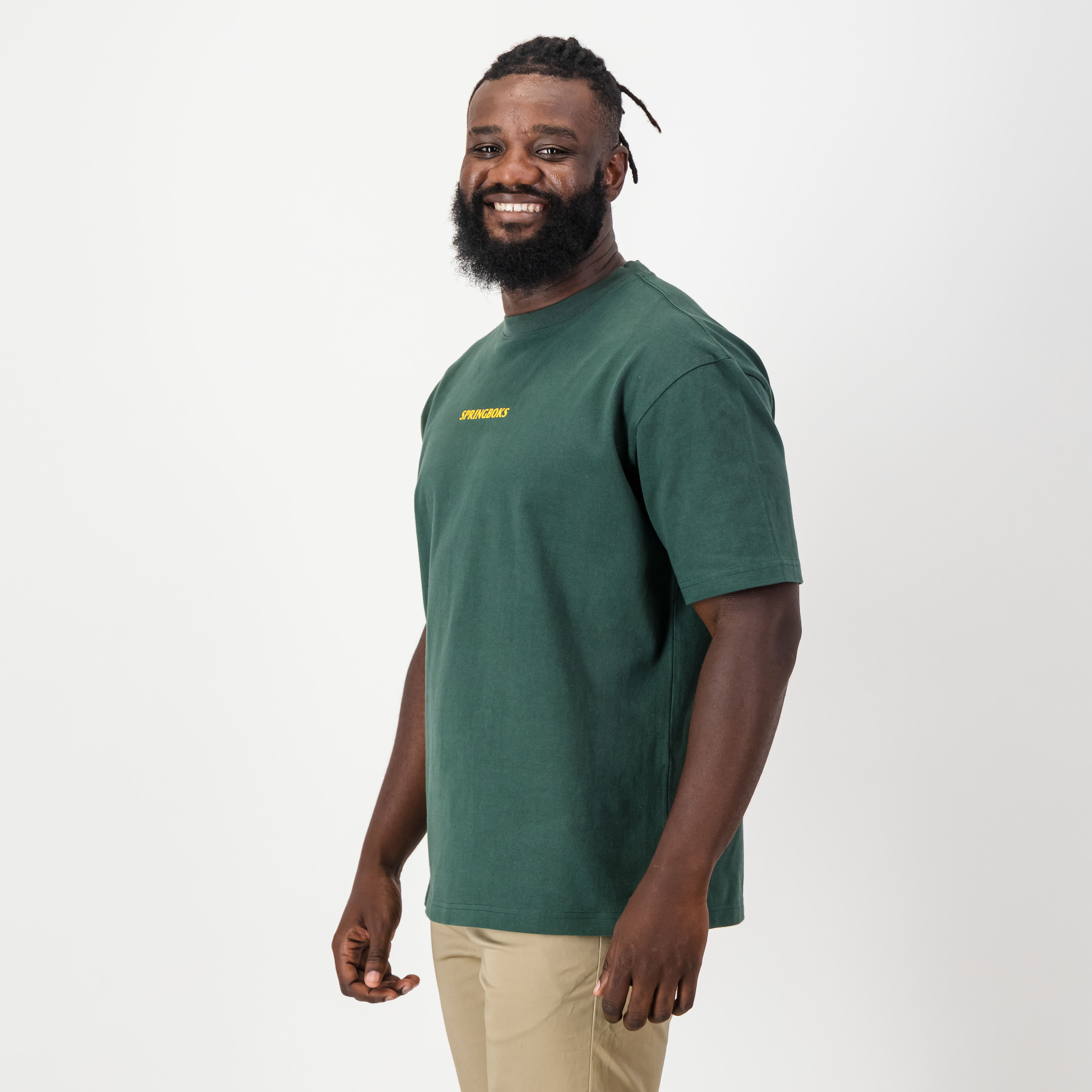 Springbok Boxy Crew Tee-Green