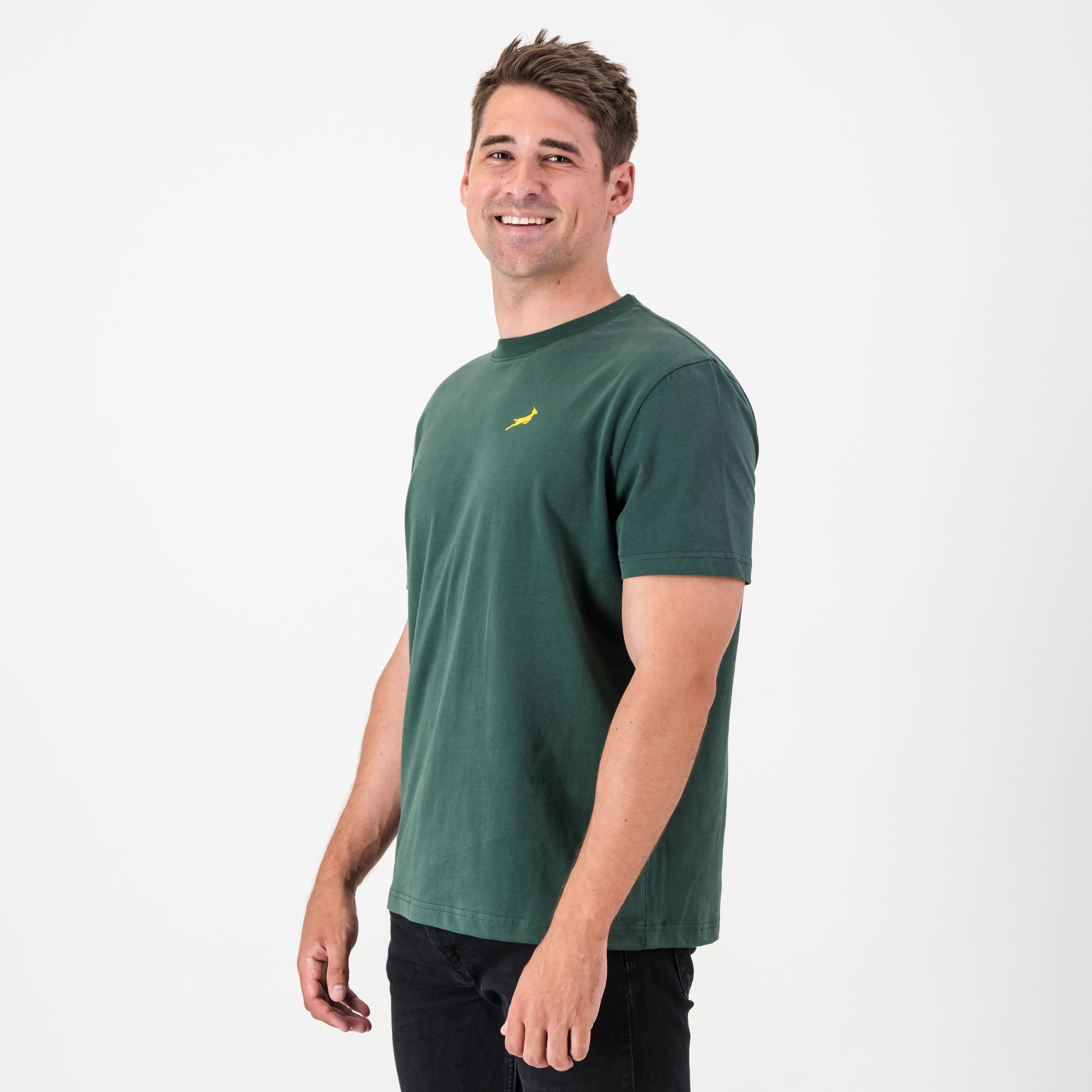 Classic Springbok Crew Tee OS Green