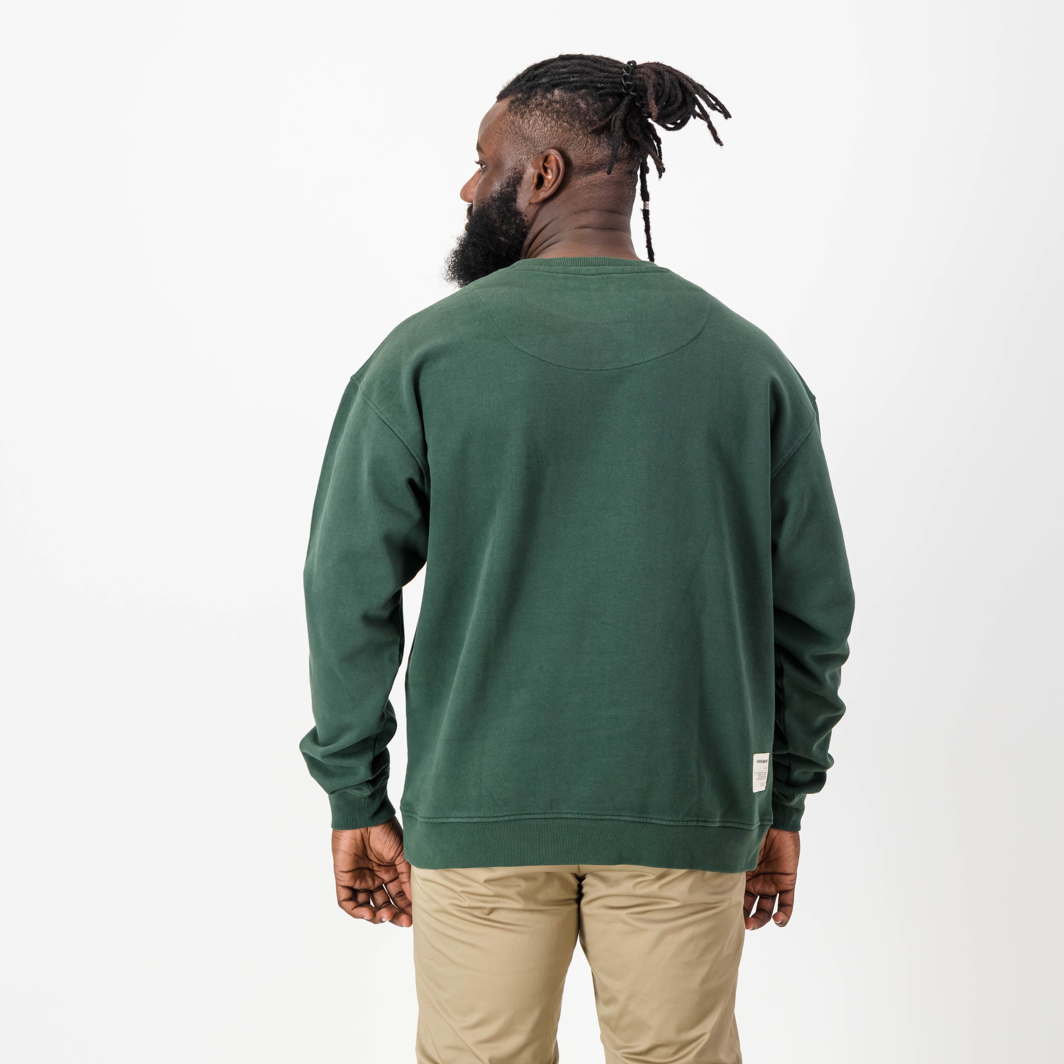 Springbok Small Badge Crew Neck Sweat-Green