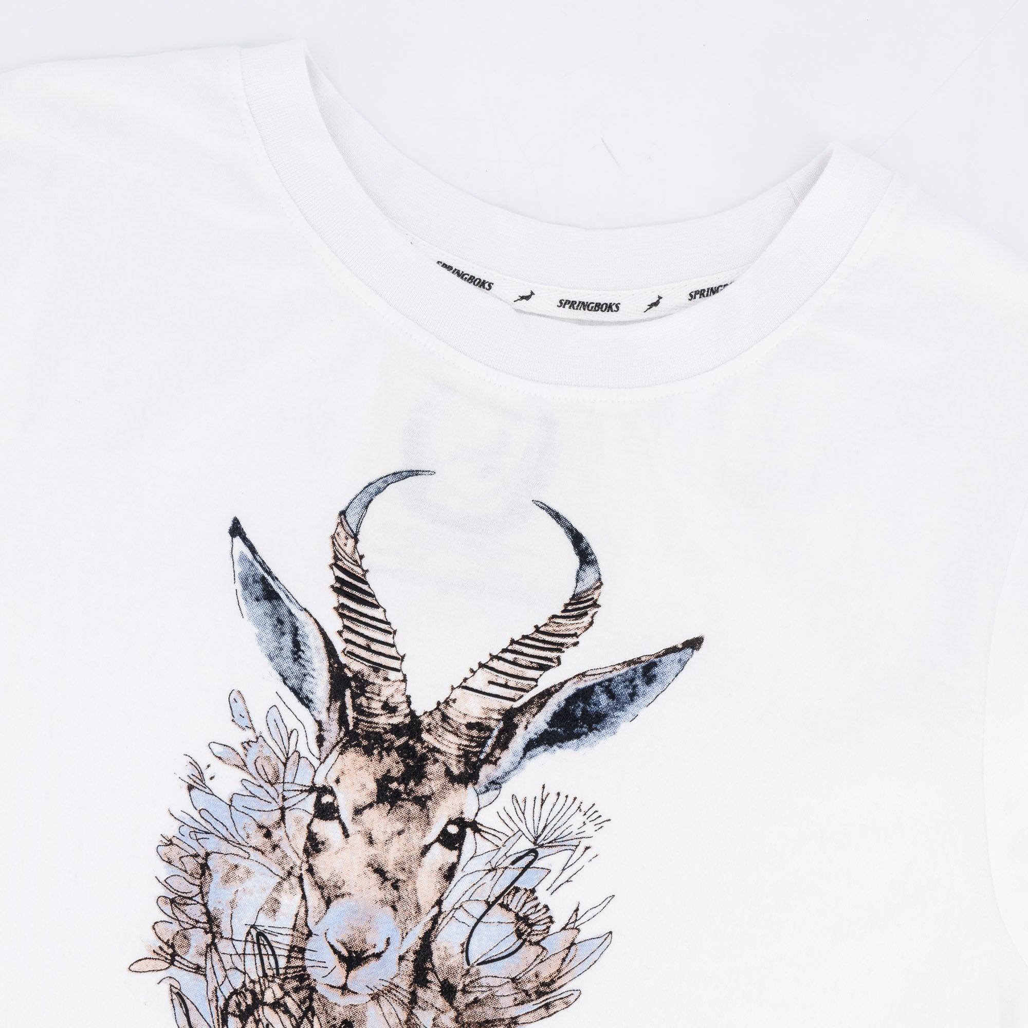 Artistic Springboks Crew Tee - White - Old School