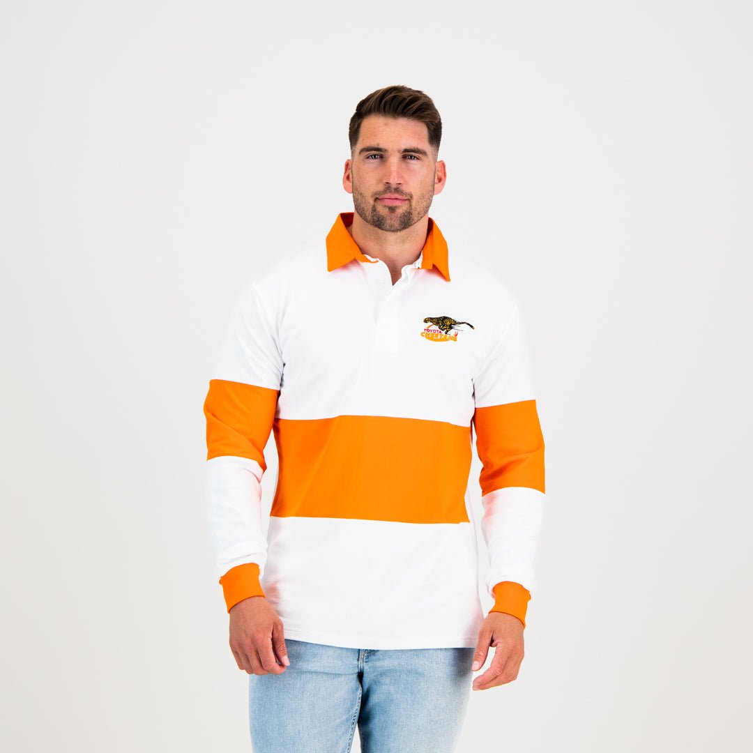 Cheetahs Long Sleeve Polo Jersey - Old School