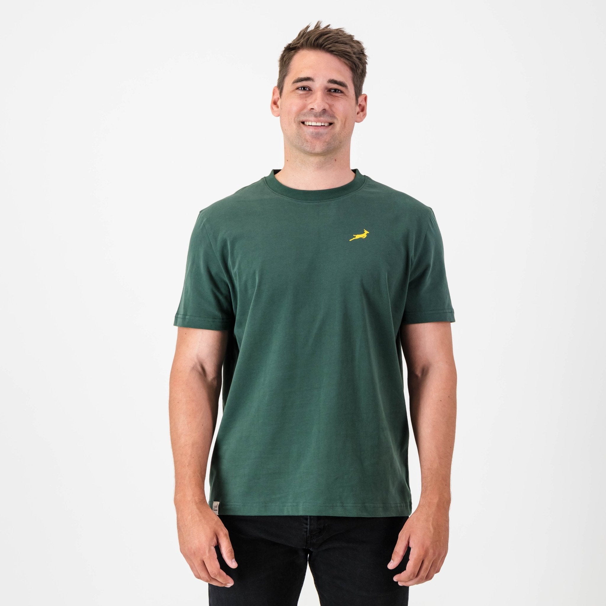 Classic Springbok Crew Tee OS Green - Old School