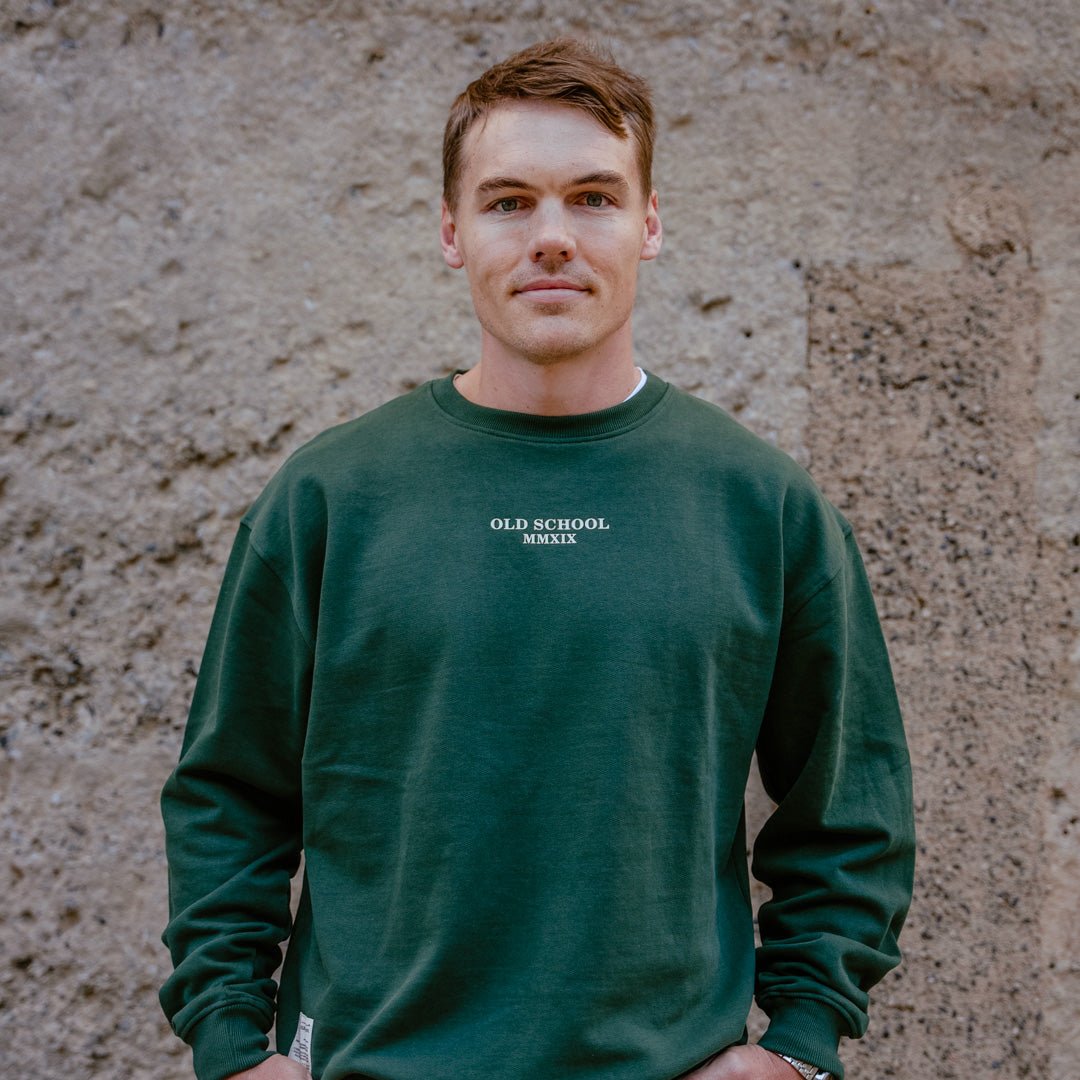 Crew Neck - Green - Old School