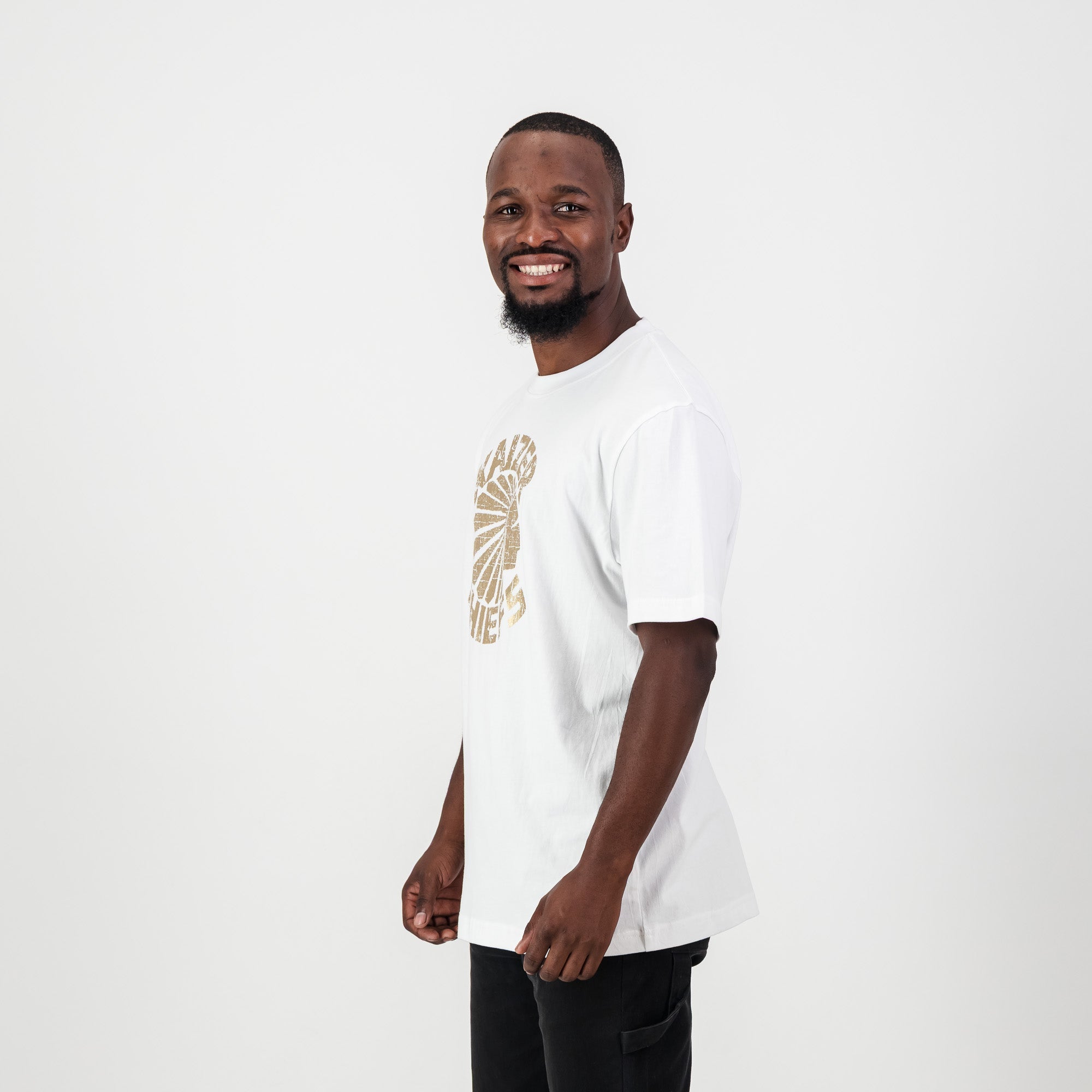 Kaizer Chiefs Vintage Regular Crew Tee - White - Old School