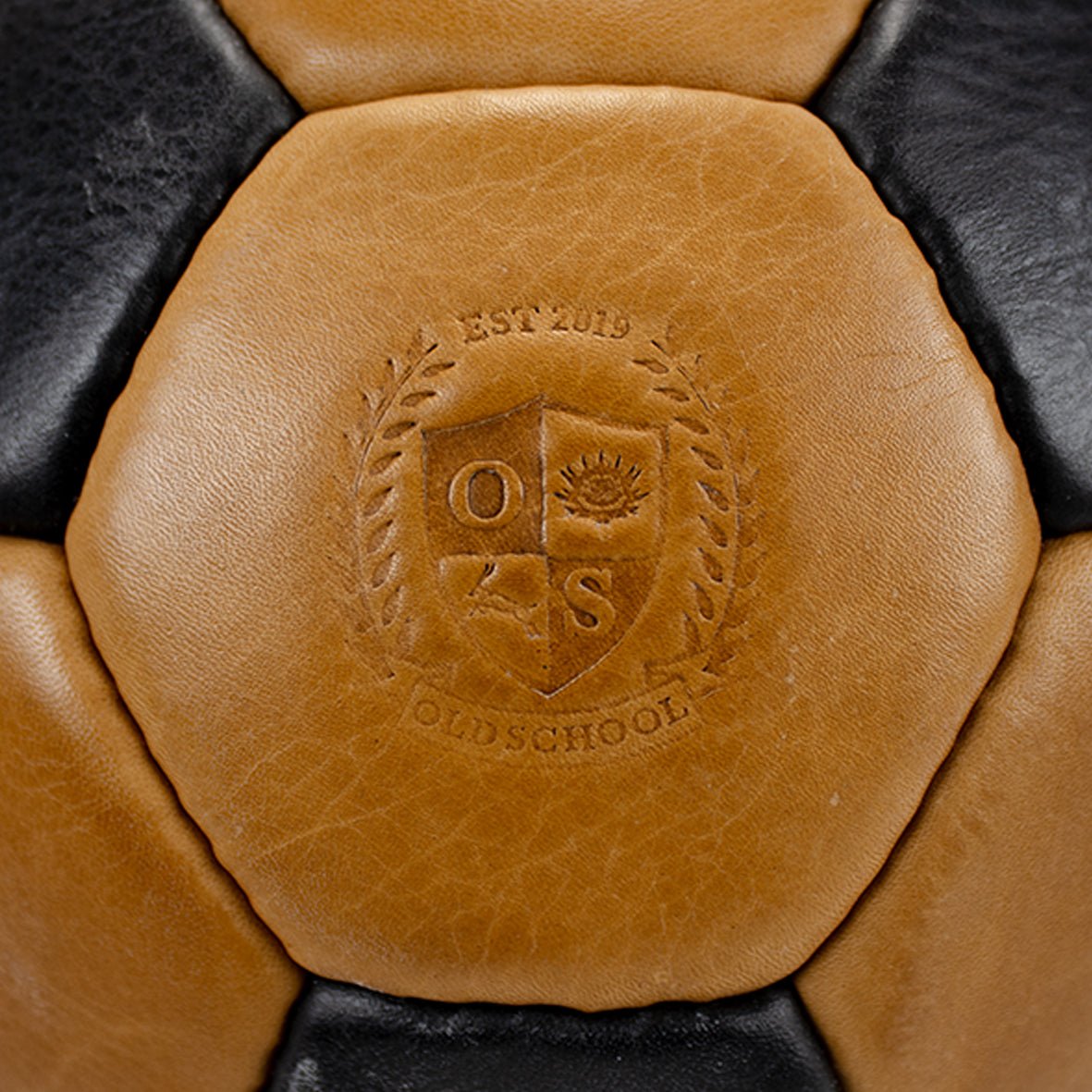 Old School Brown & Black Soccer Ball - Old School