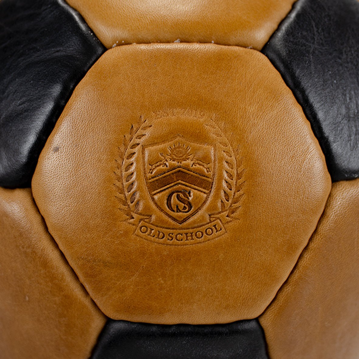 Old School Brown & Black Soccer Ball - Old School