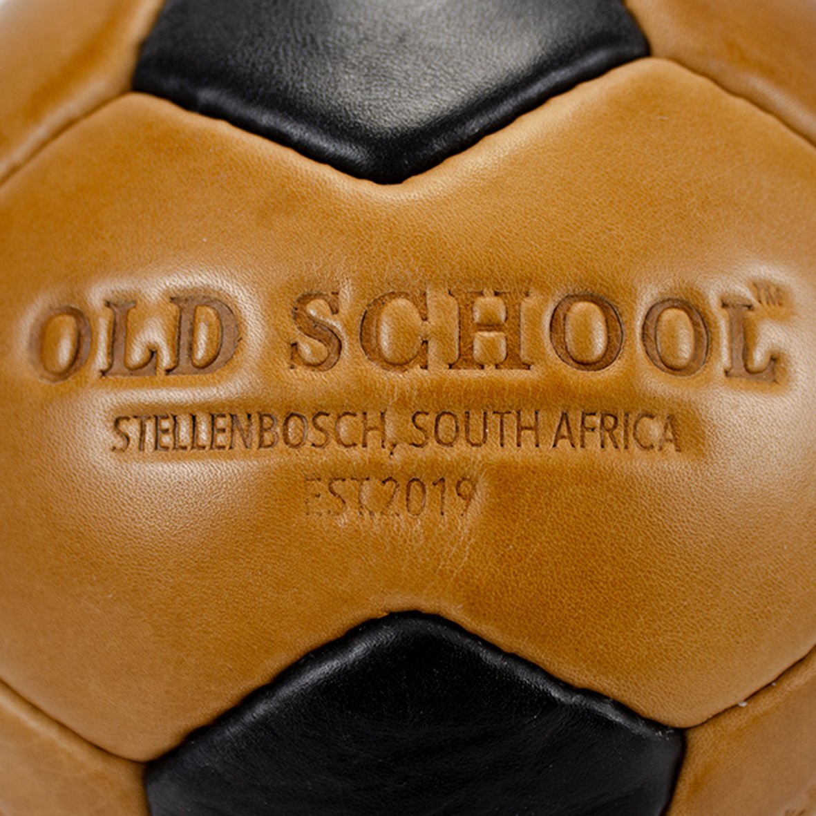 Old School Brown & Black Soccer Ball - Old School