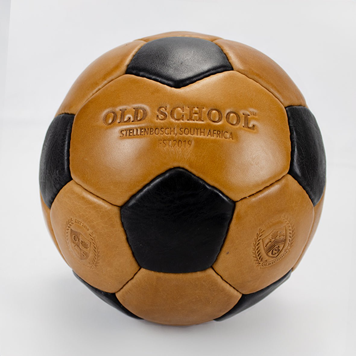 Old School Brown & Black Soccer Ball - Old School