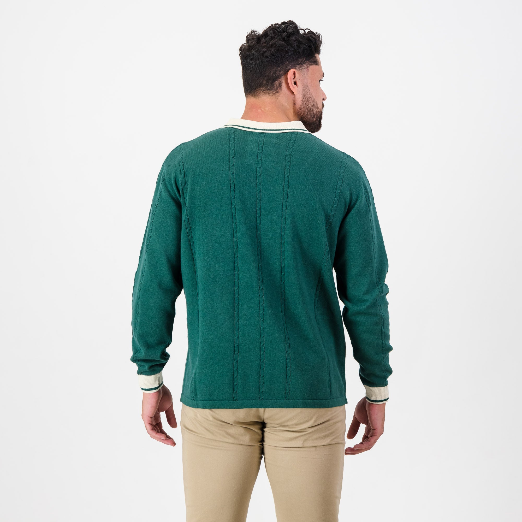 Old School Football LS Knit - OS Green - Old School