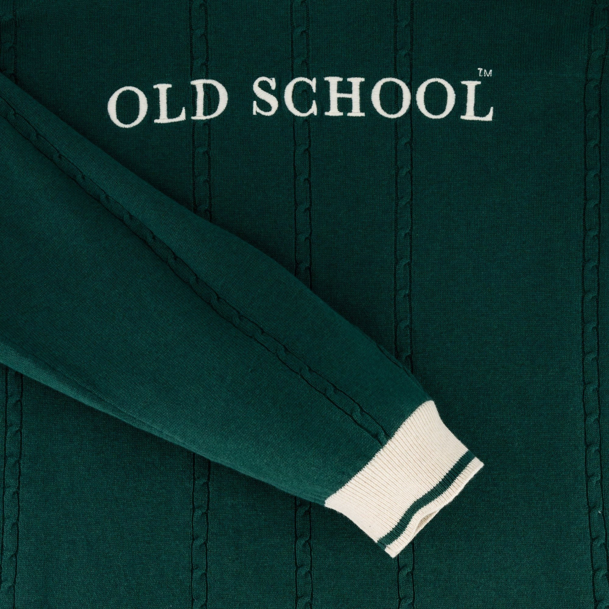Old School Football LS Knit - OS Green - Old School