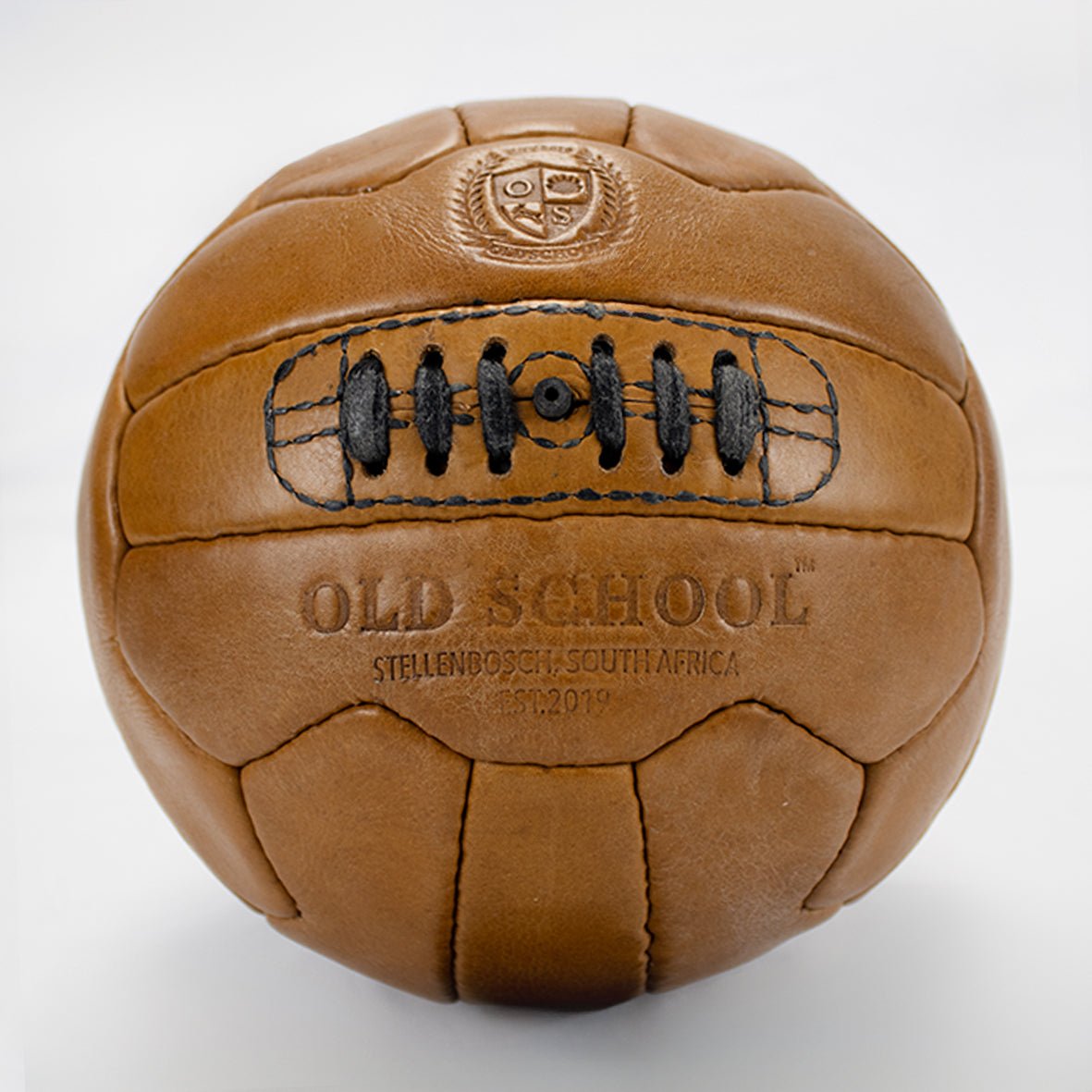 Old School Light Brown Soccer Ball - Old School