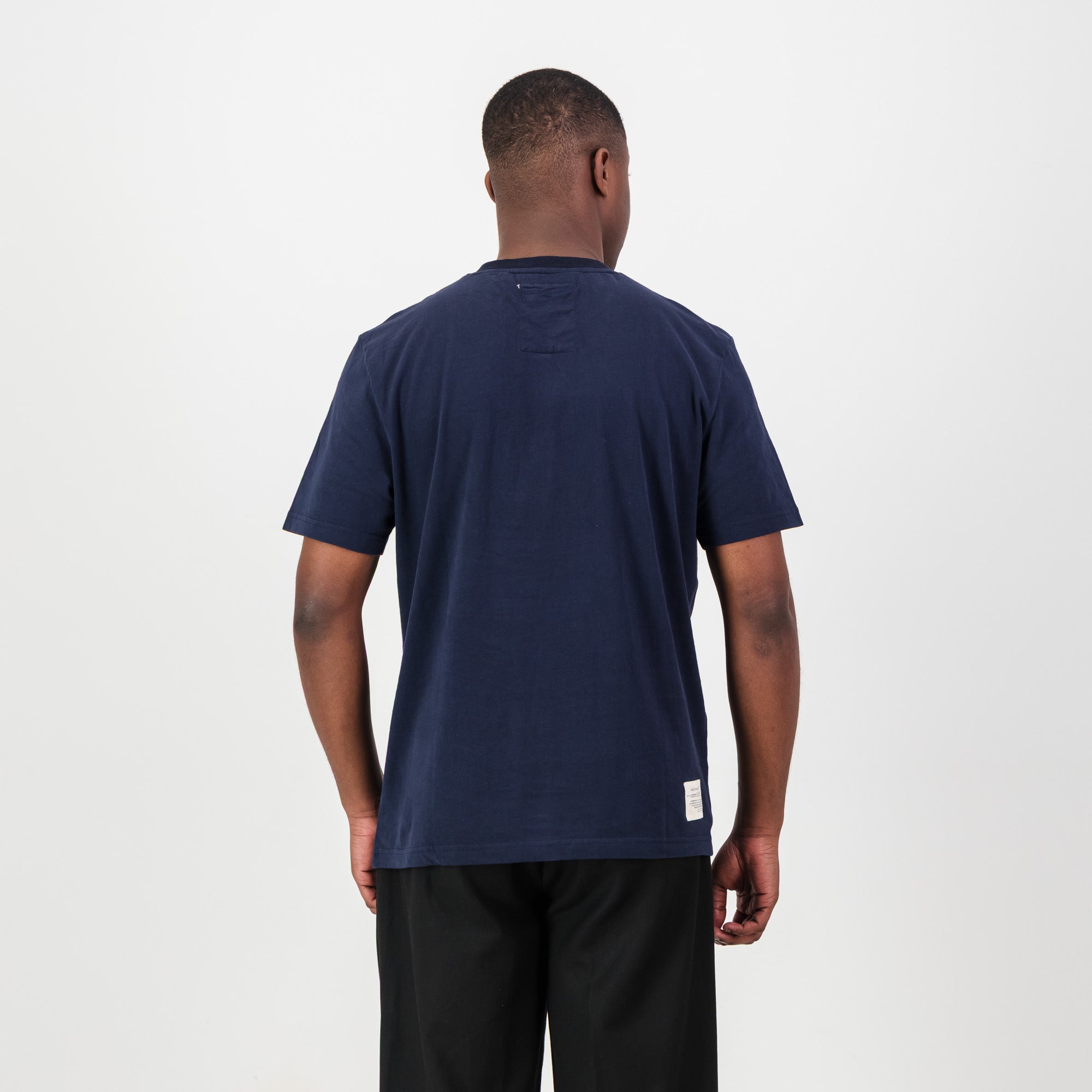 Old School Rhino Regular Crew Tee - Navy - Old School