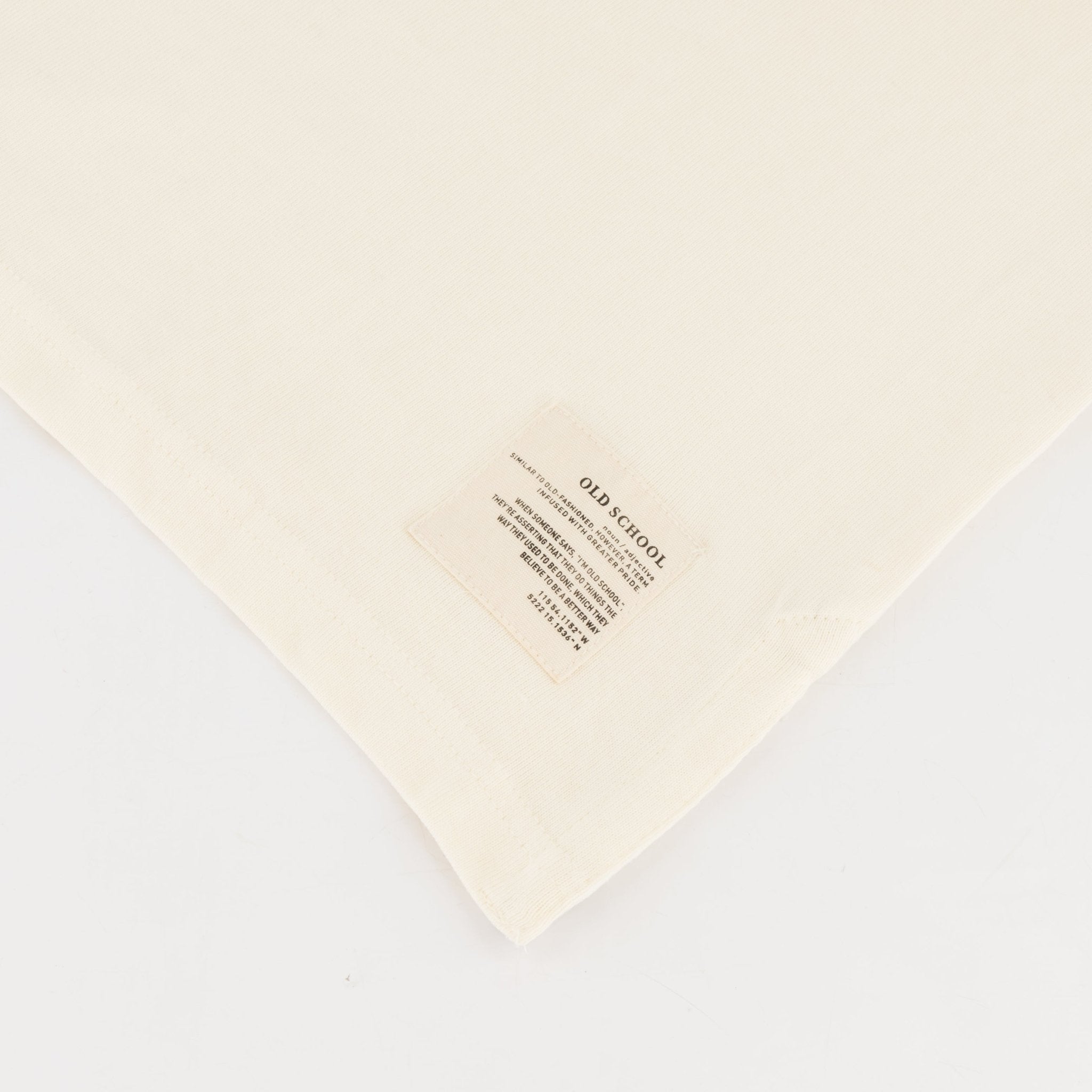 Old School Word OS LS Rugby Jersey - Ivory - Old School