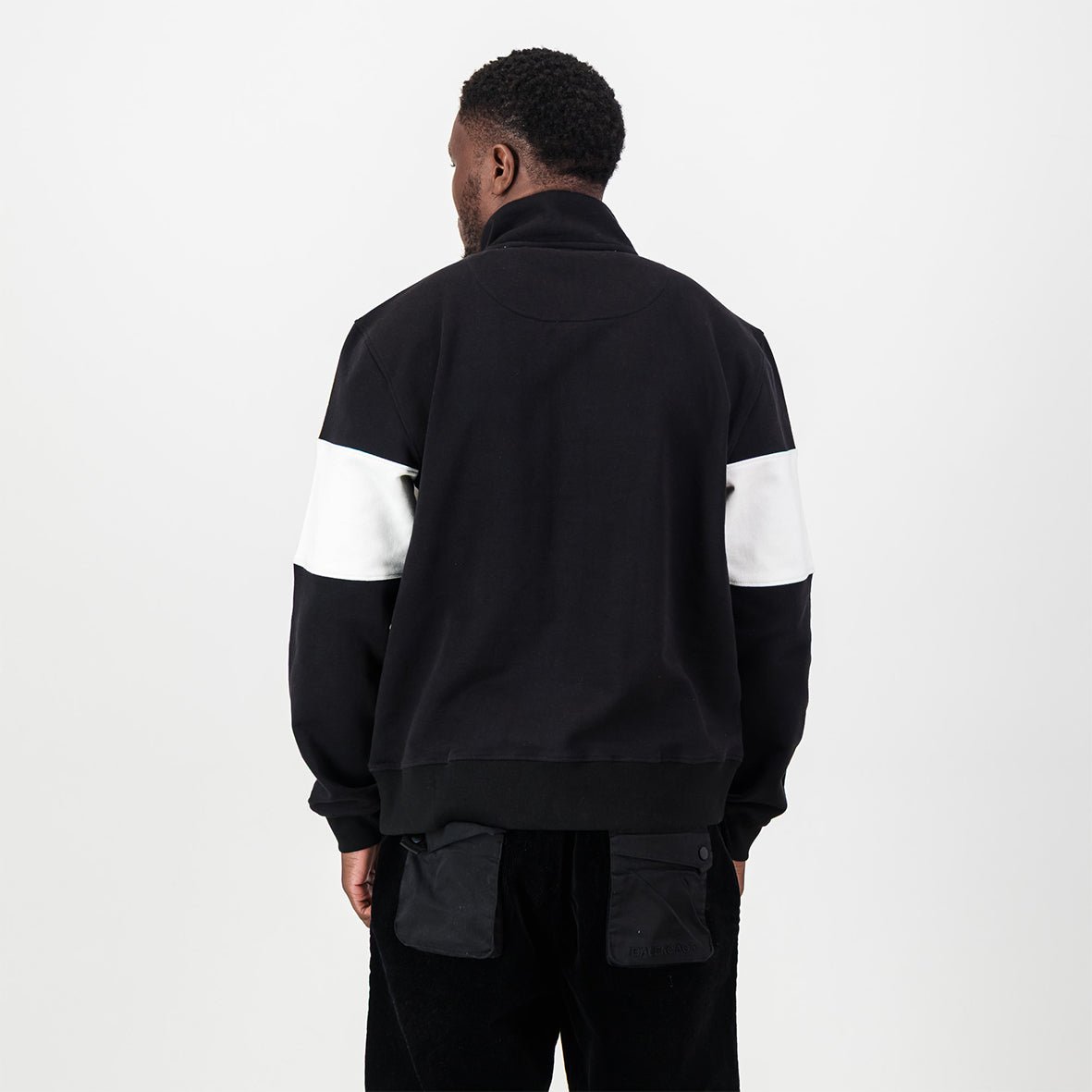 Orlando Pirates Quarter Zip Sweat - Black - Old School