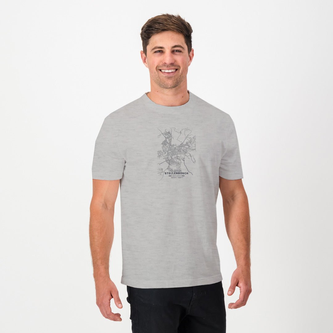 OS Stellies Crew Tee - Grey Melange - Old School