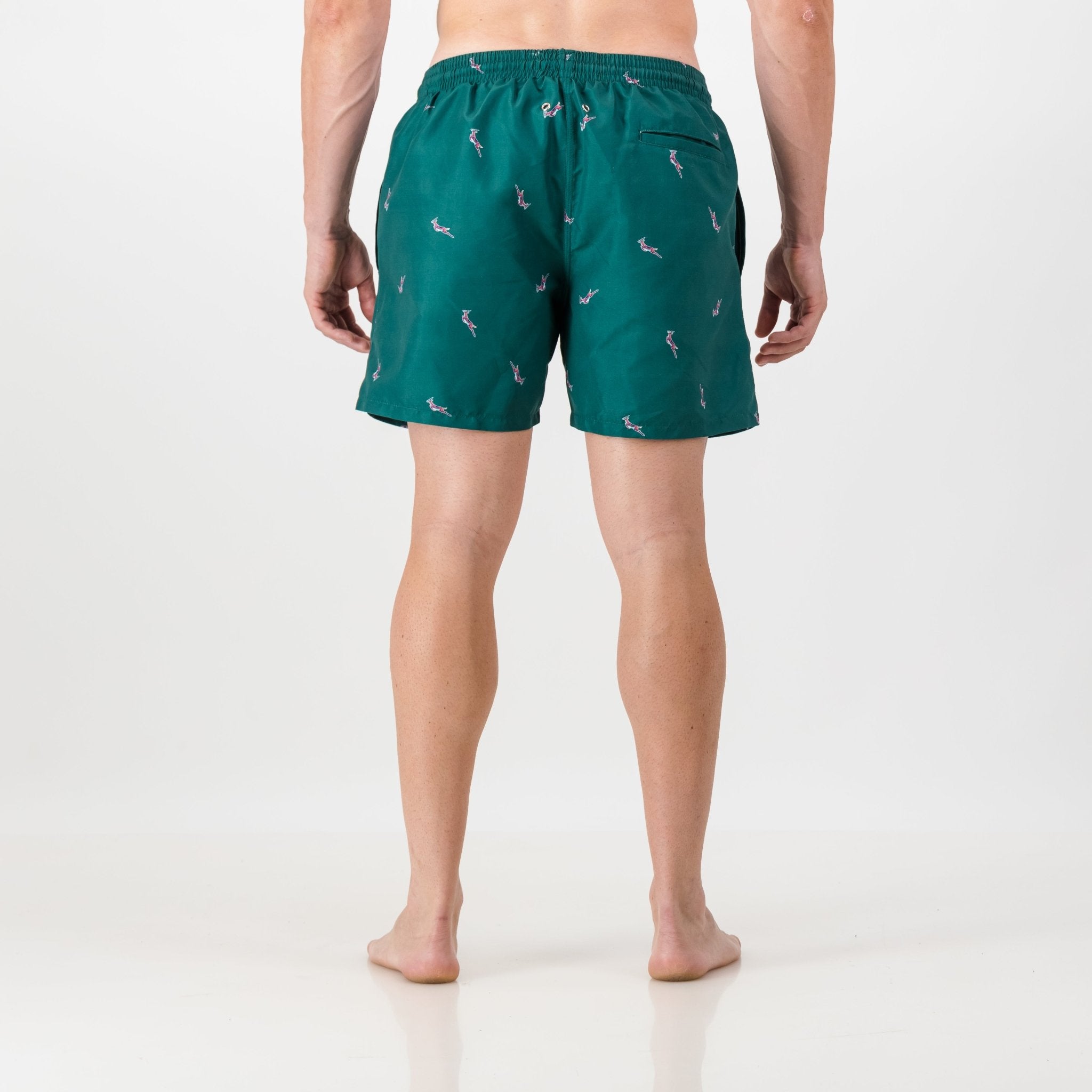 Pop Art Springboks Swim Short - Old School