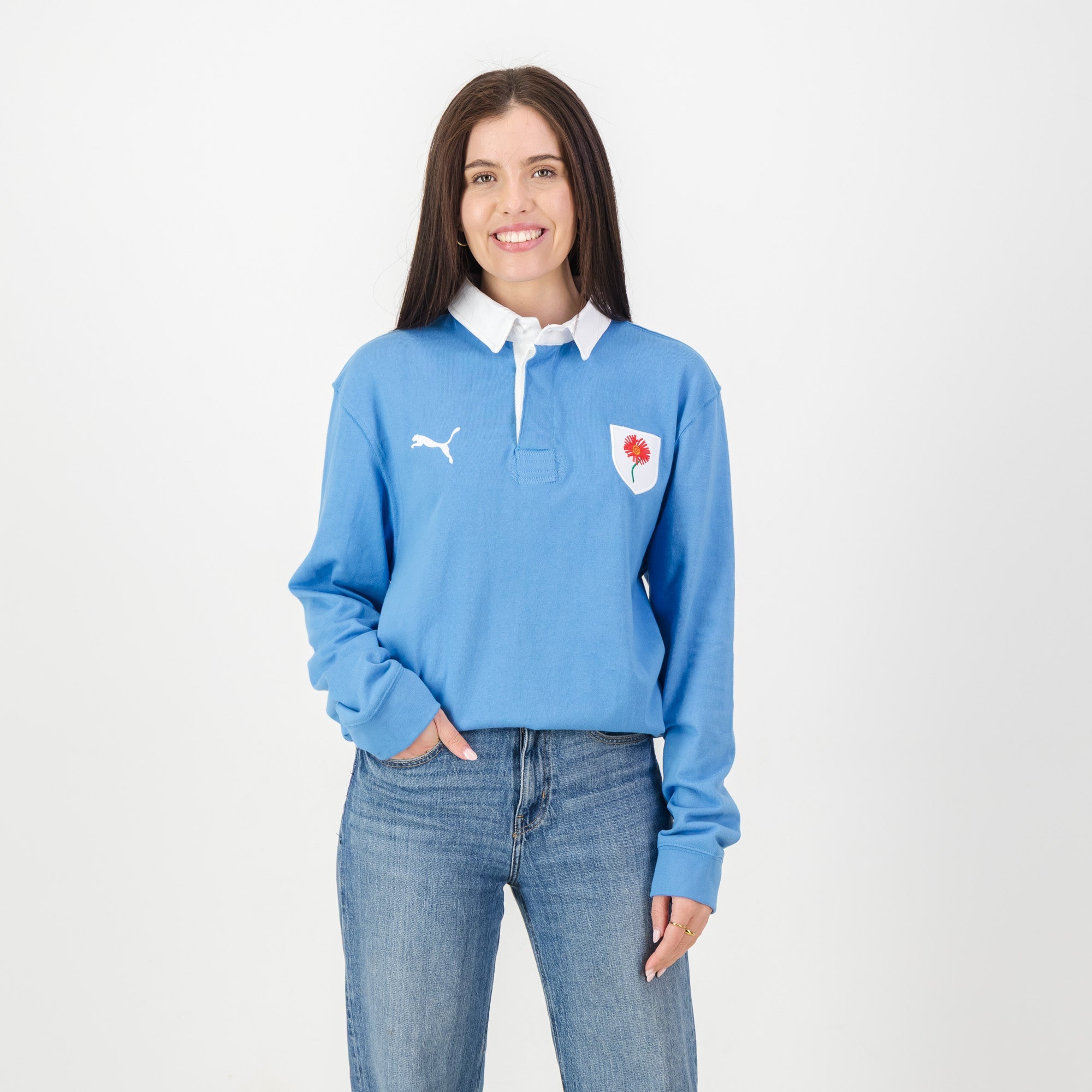 Provincial Bulls Daisy LS Rugby Jersey - Palace Blue - Old School