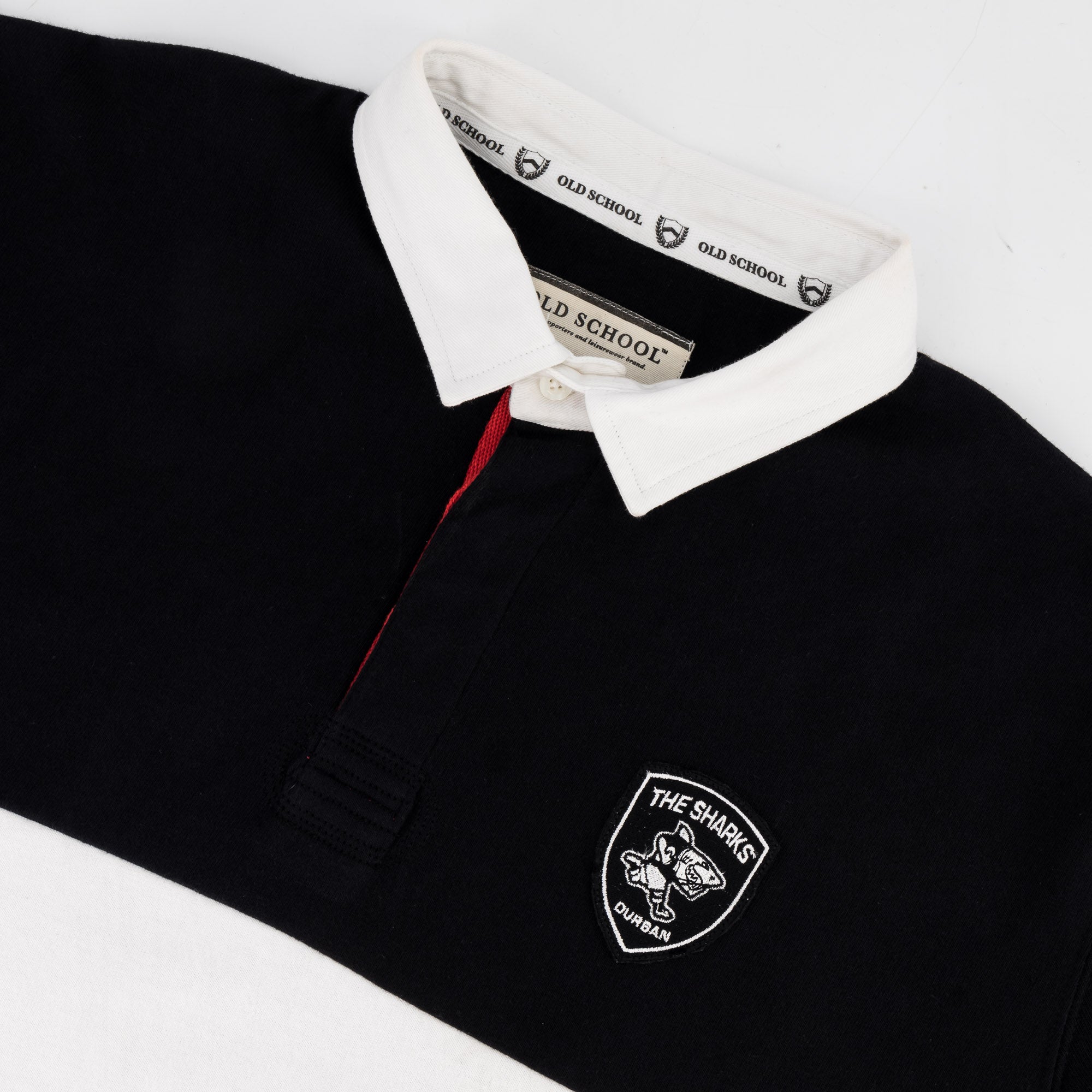 Provincial Sharks LS Rugby Jersey - Black - Old School
