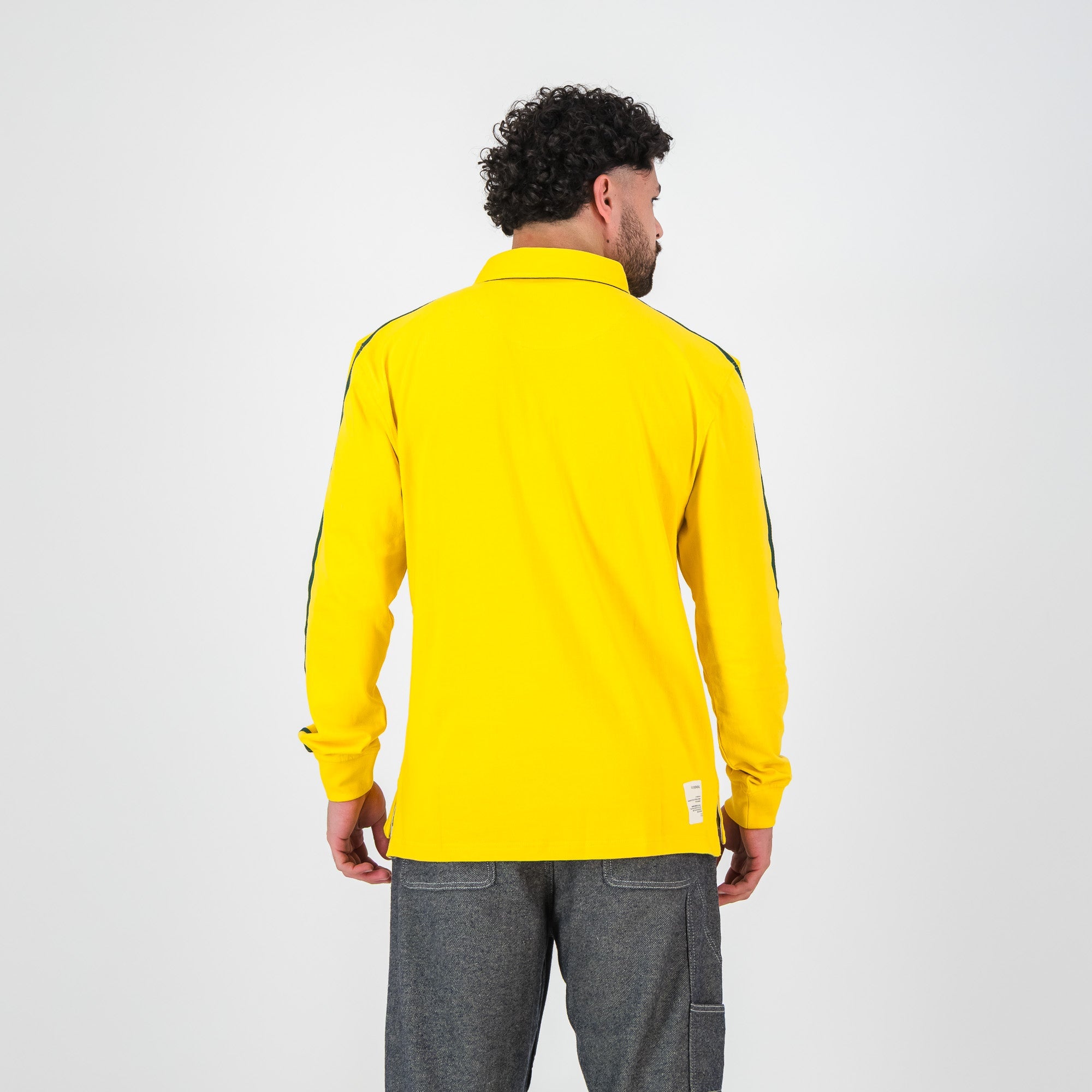 SA Supporters Flag SA LS Rugby Jersey - Spectra Yellow - Old School