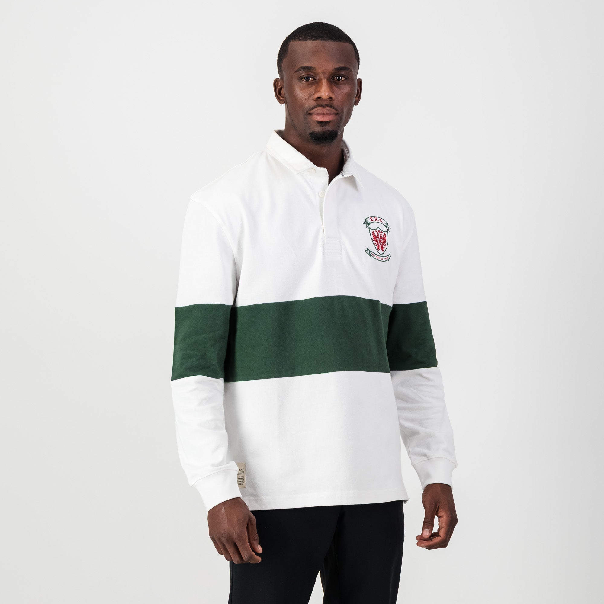Schools Ermelo Höerskool LS Rugby Jersey - White - Old School