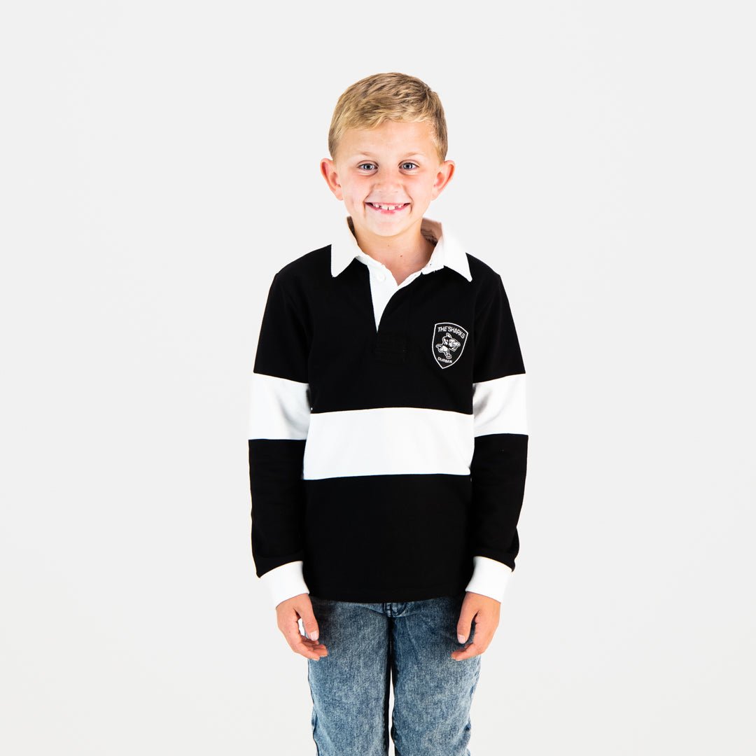 Sharks Polo Jersey - Kids Long Sleeve - Old School