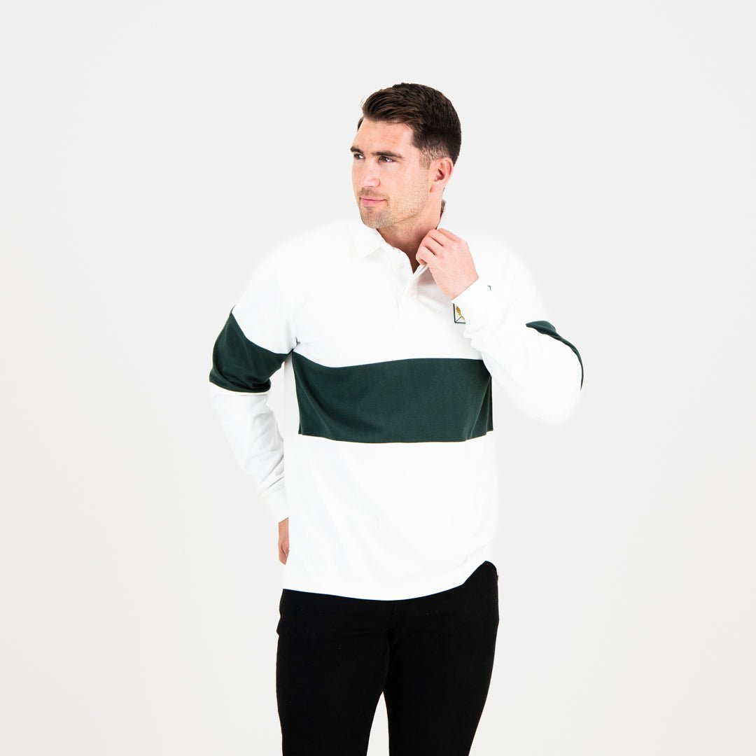 South African Supporters Long Sleeve Jersey - White - Old School