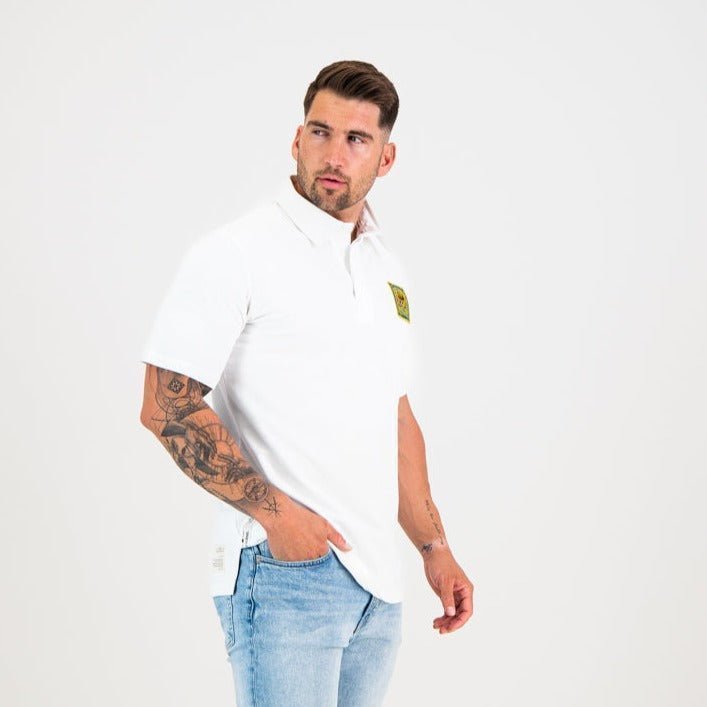 South African Supporters Short Sleeve Jersey - White - Old School