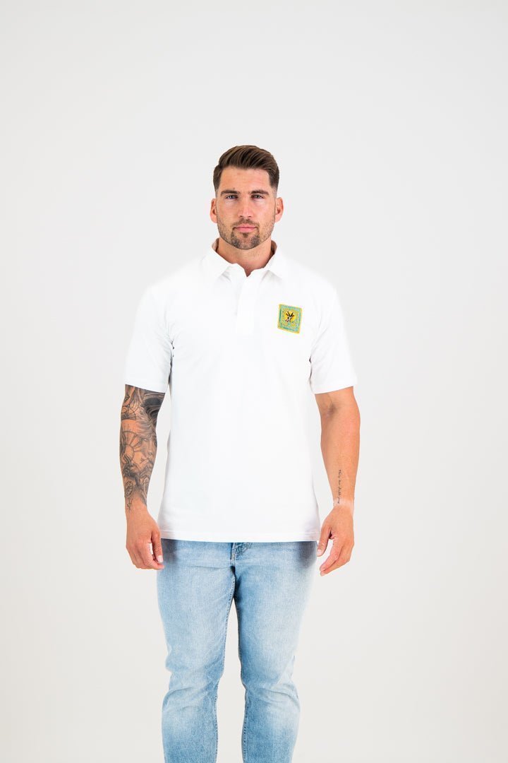 South African Supporters Short Sleeve Jersey - White - Old School