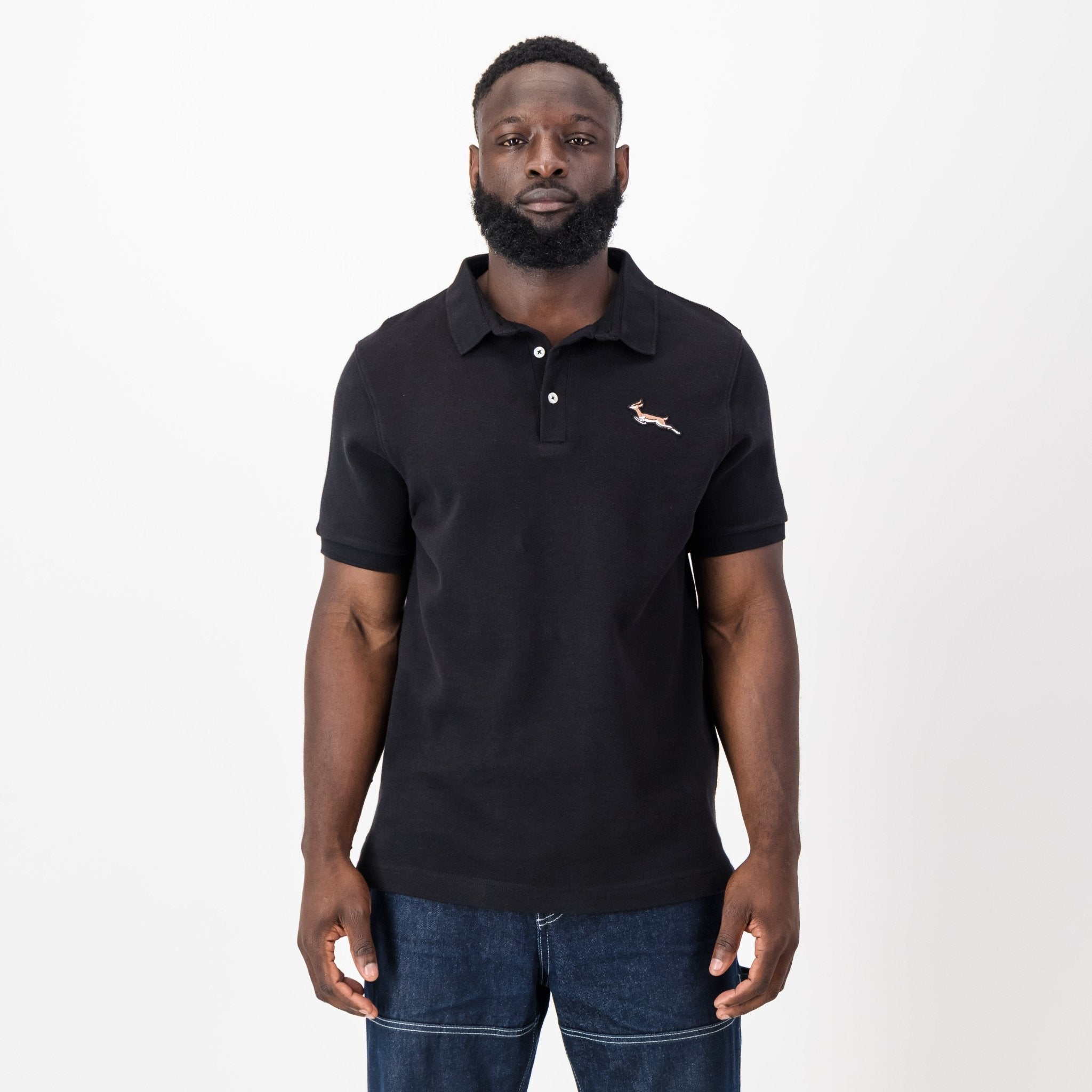 Springbok Classic Polo - Black - Old School