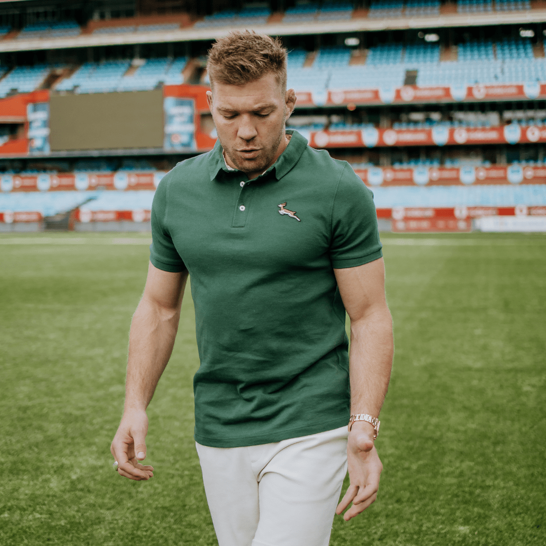 Springbok Classic Polo - OS Green - Old School