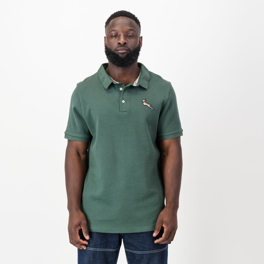 Springbok Classic Polo - OS Green - Old School