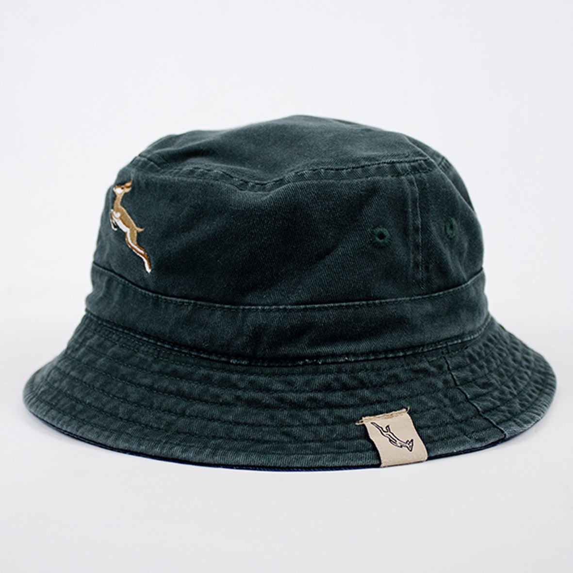 Springbok Reversible Bucket Hat OS Green and Navy - Old School