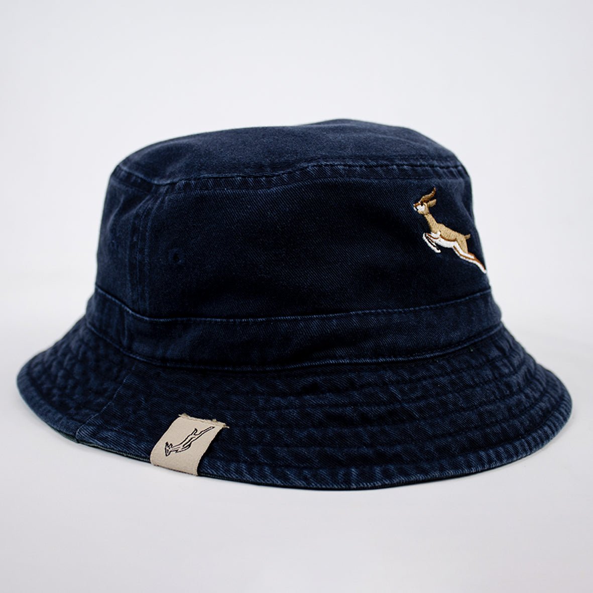 Springbok Reversible Bucket Hat OS Green and Navy - Old School