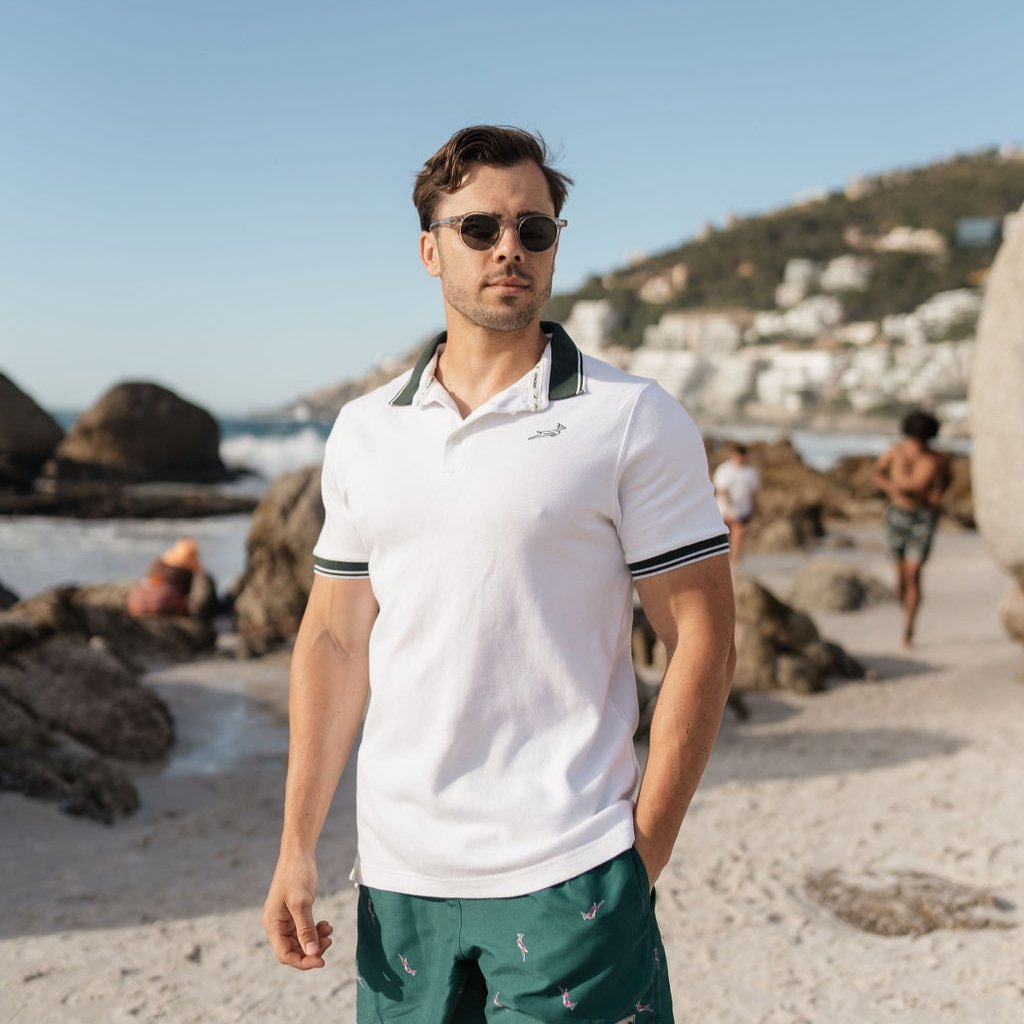 Springbok Tipped Polo - Old School