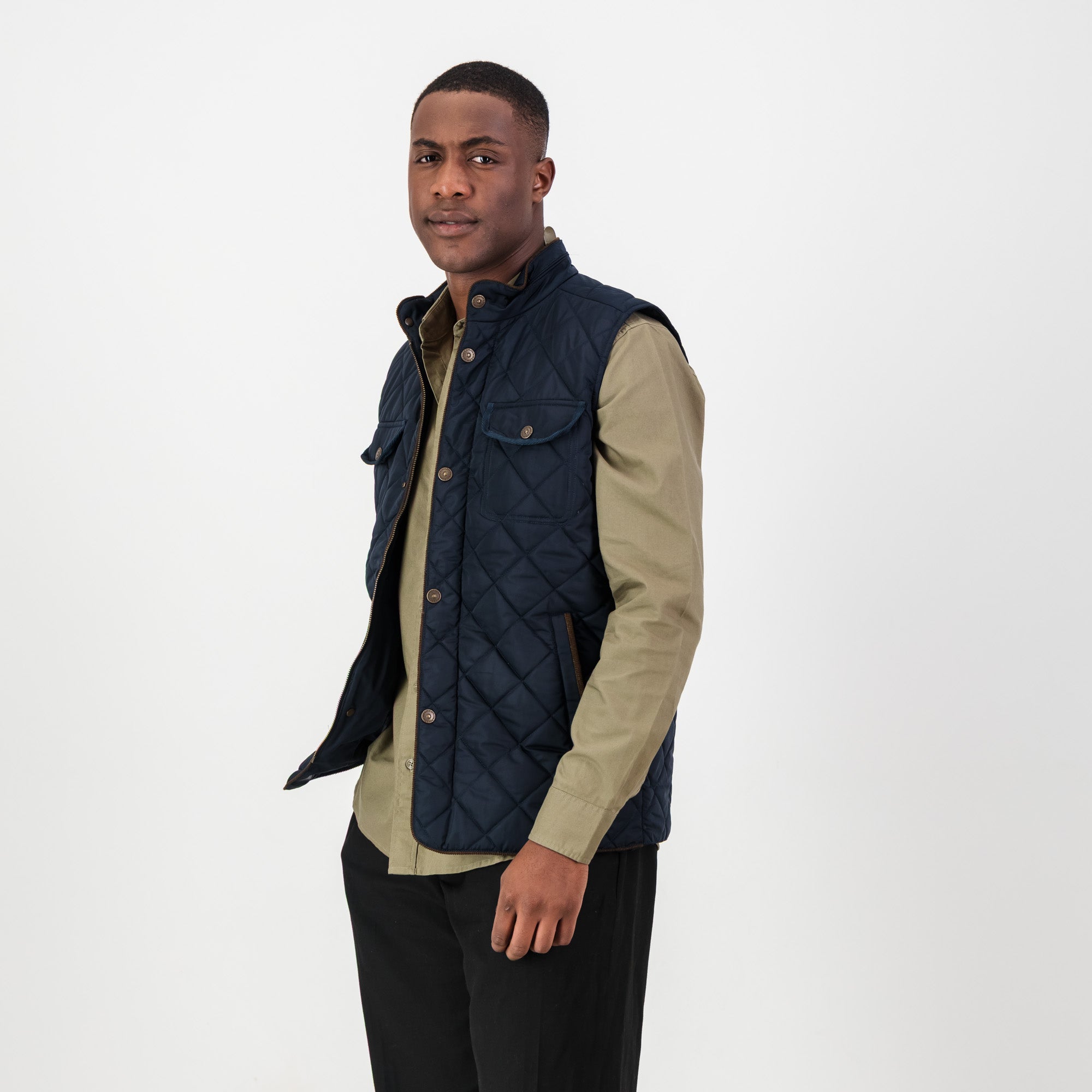 Springboks Barbour Gilet - Navy - Old School