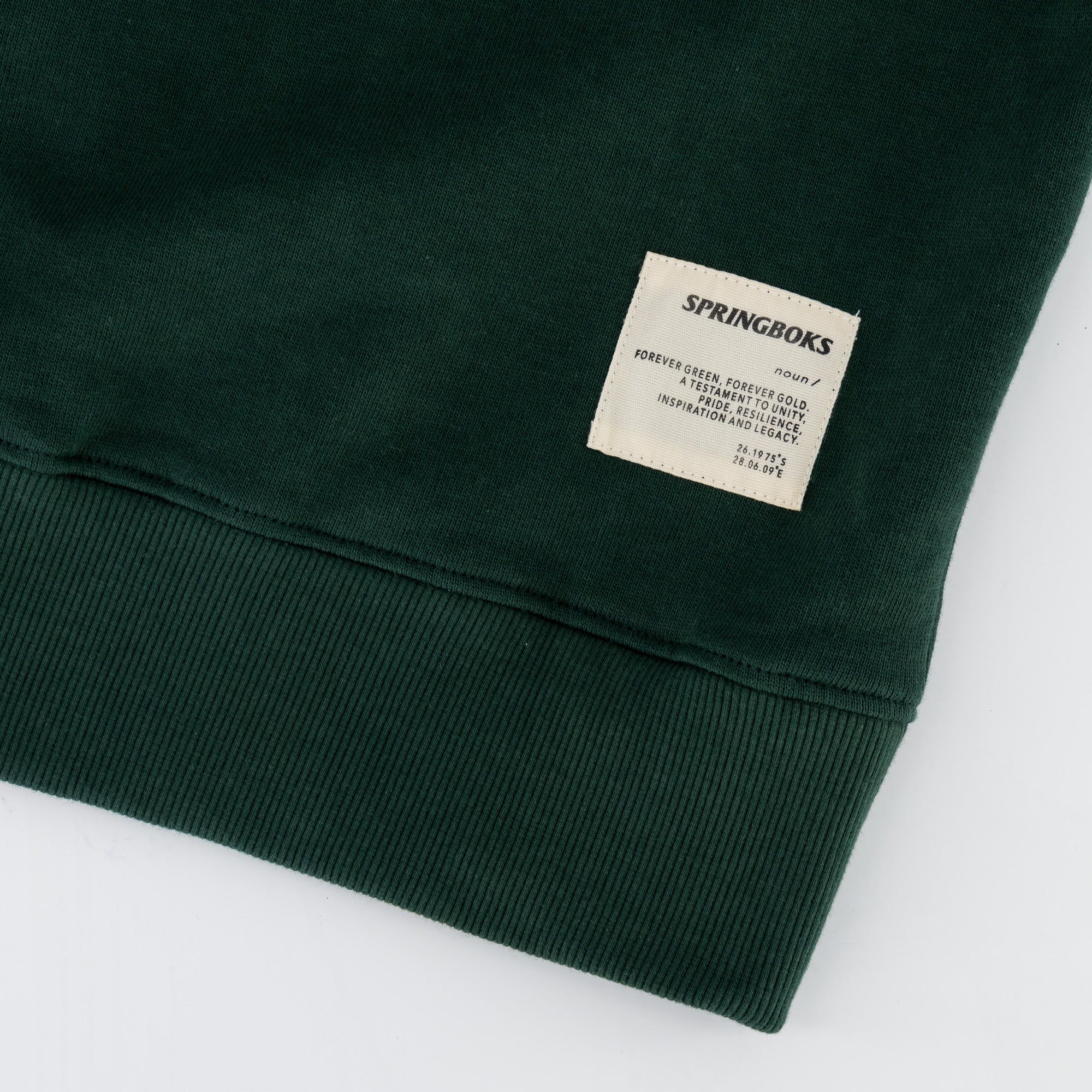 Springboks Classic Quarter Zip - OS Green - Old School