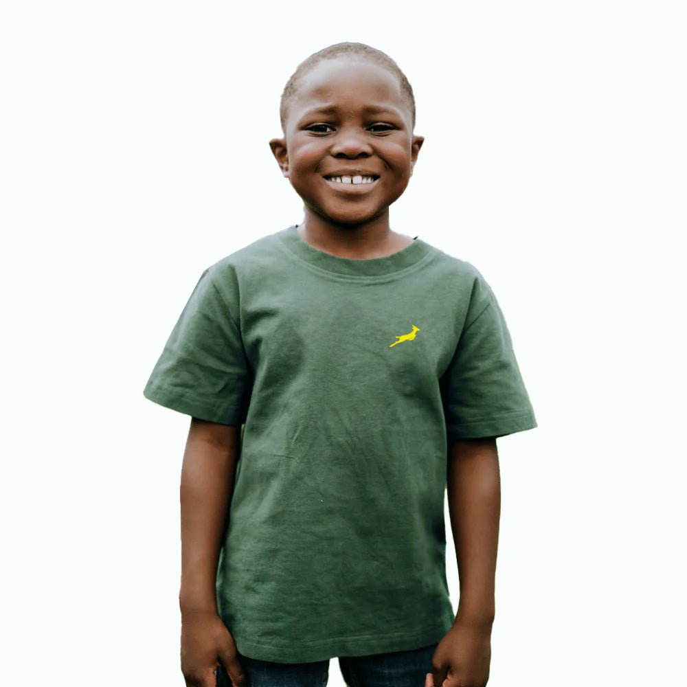 SPRINGBOKS CLASSIC SMALL LOGO KIDS CREW TEE - Old School