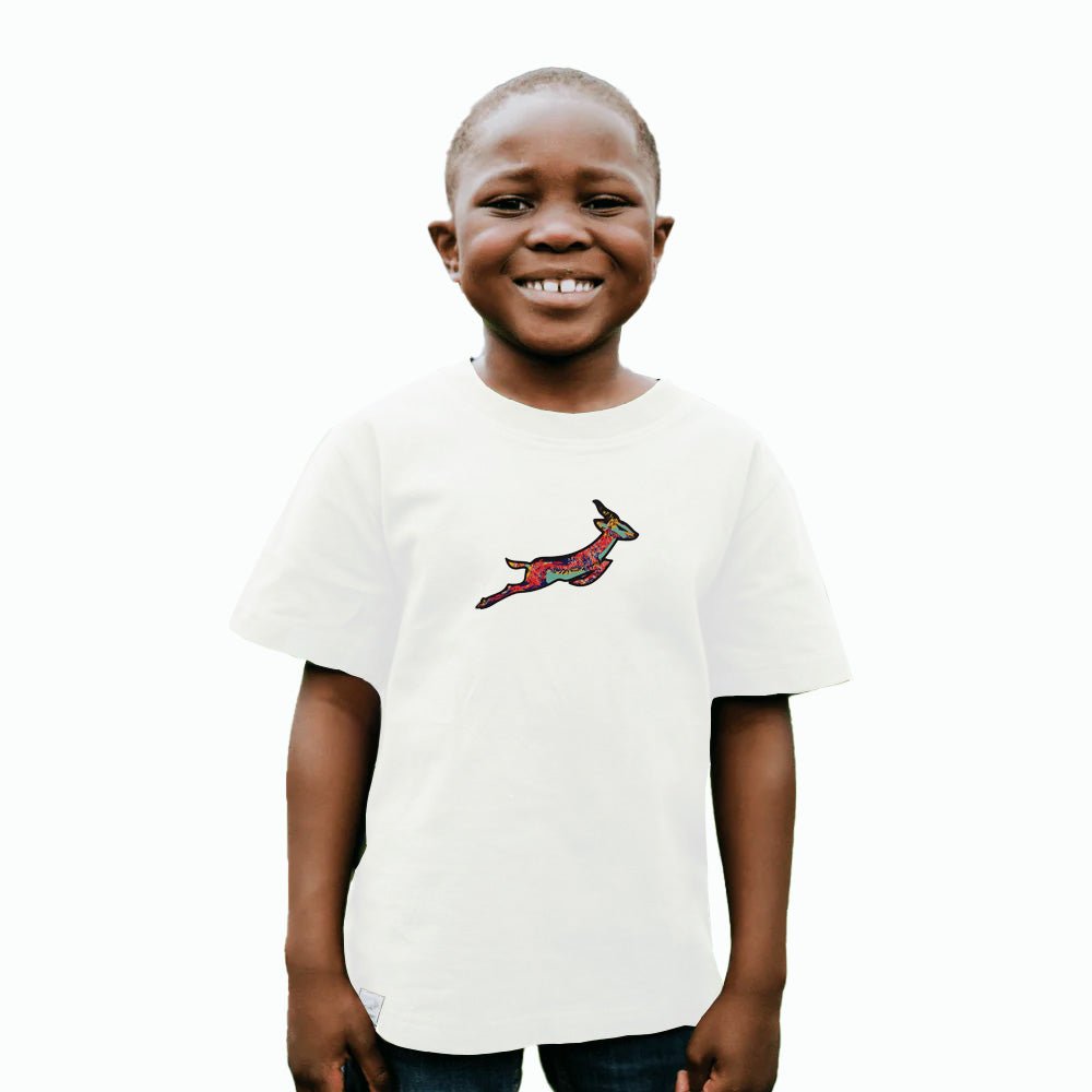 SPRINGBOKS DASHING KIDS CREW TEE - Old School