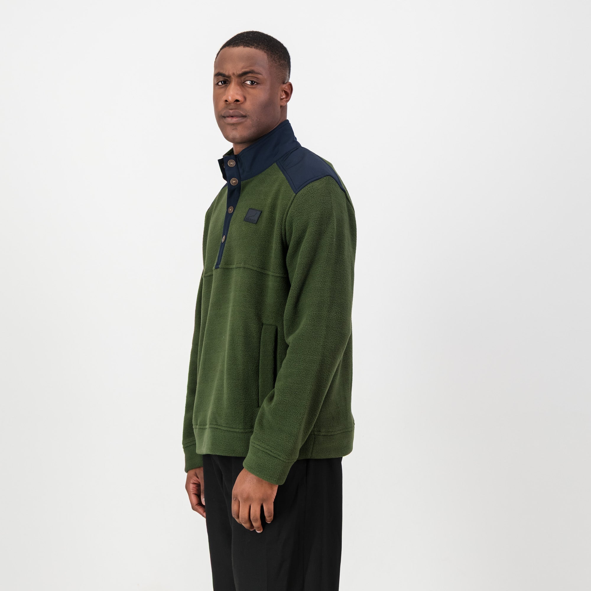 Springboks Fleece Quarter Button Pullover - For Gr - Old School