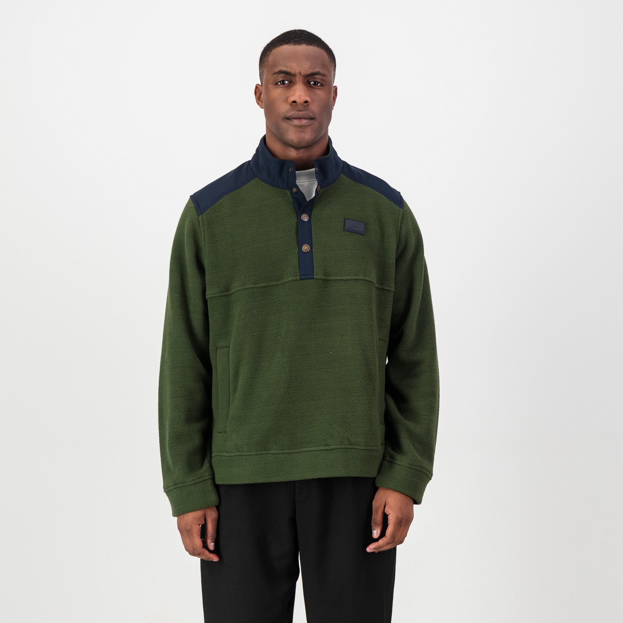 Springboks Fleece Quarter Button Pullover - For Gr - Old School